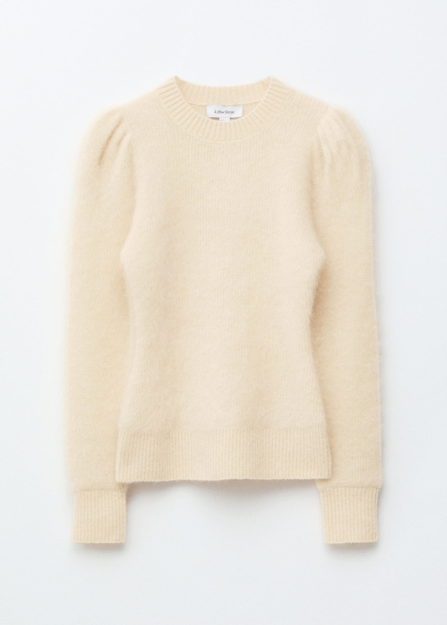 Mohair-Blend Puff-Sleeve Jumper