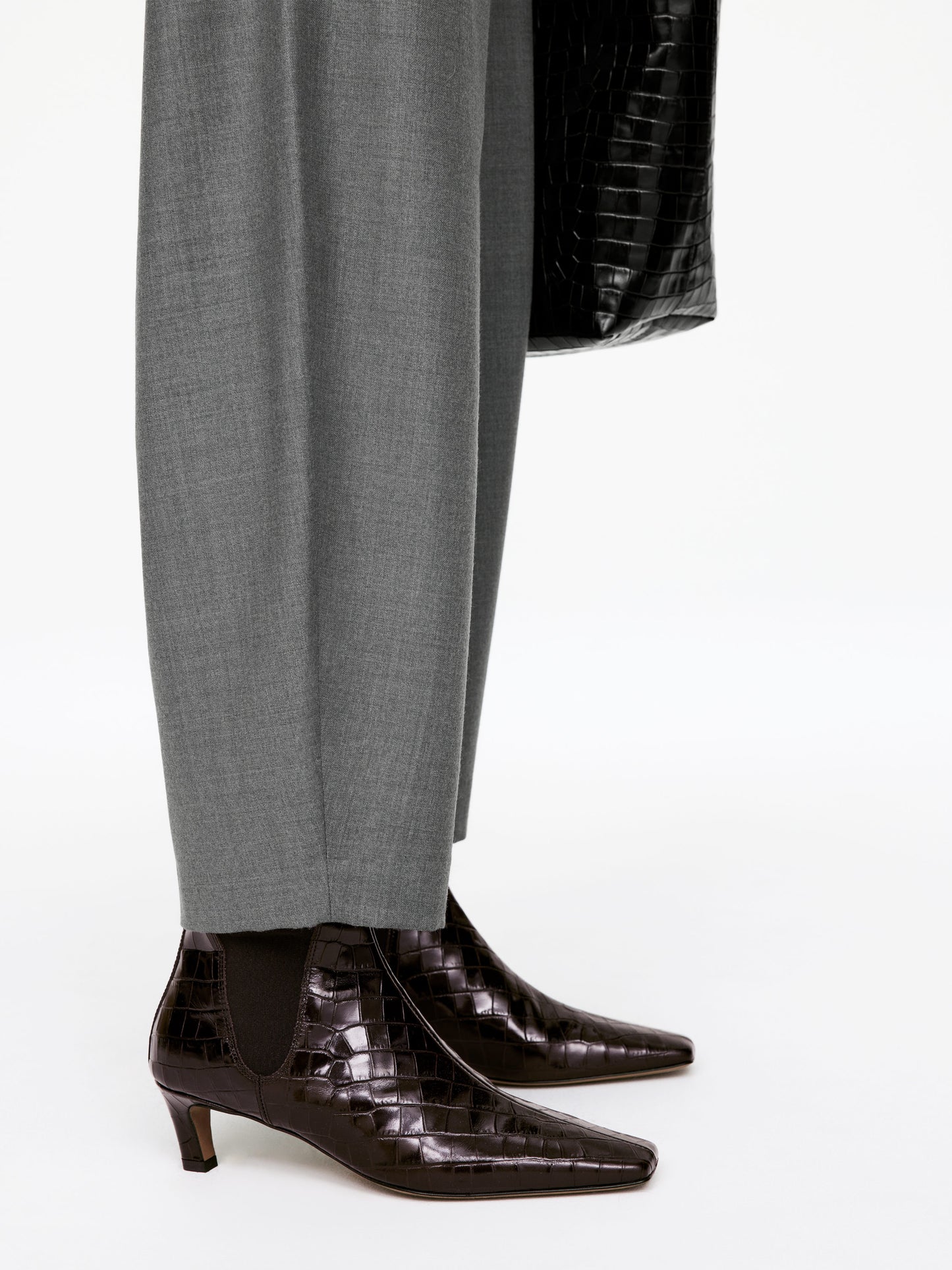 Square-Toe Ankle Boots