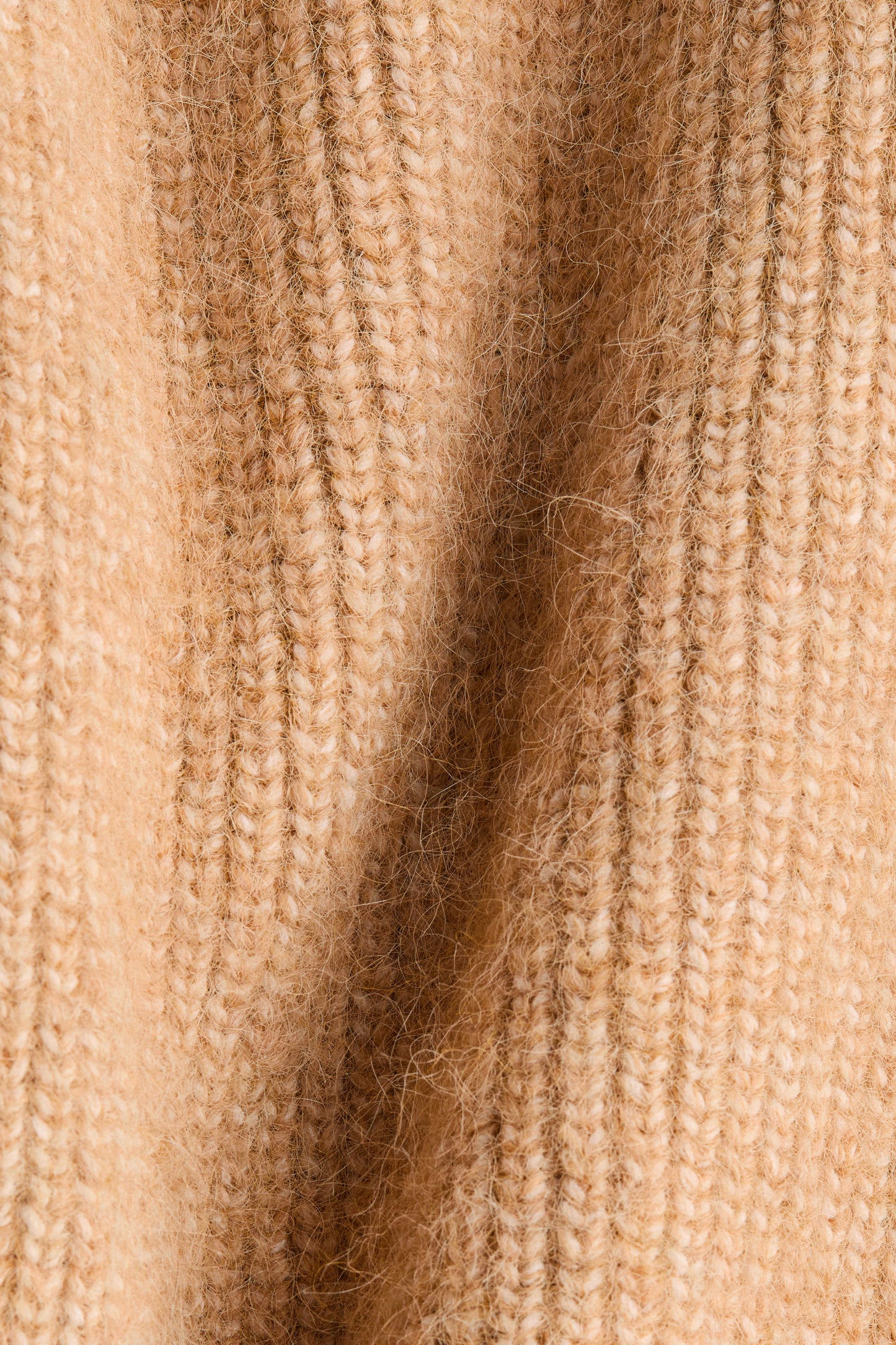 Rib-knit turtleneck jumper
