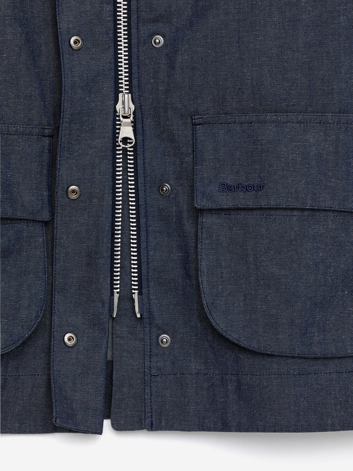 ARKET and Barbour Dry-Waxed Denim Jacket