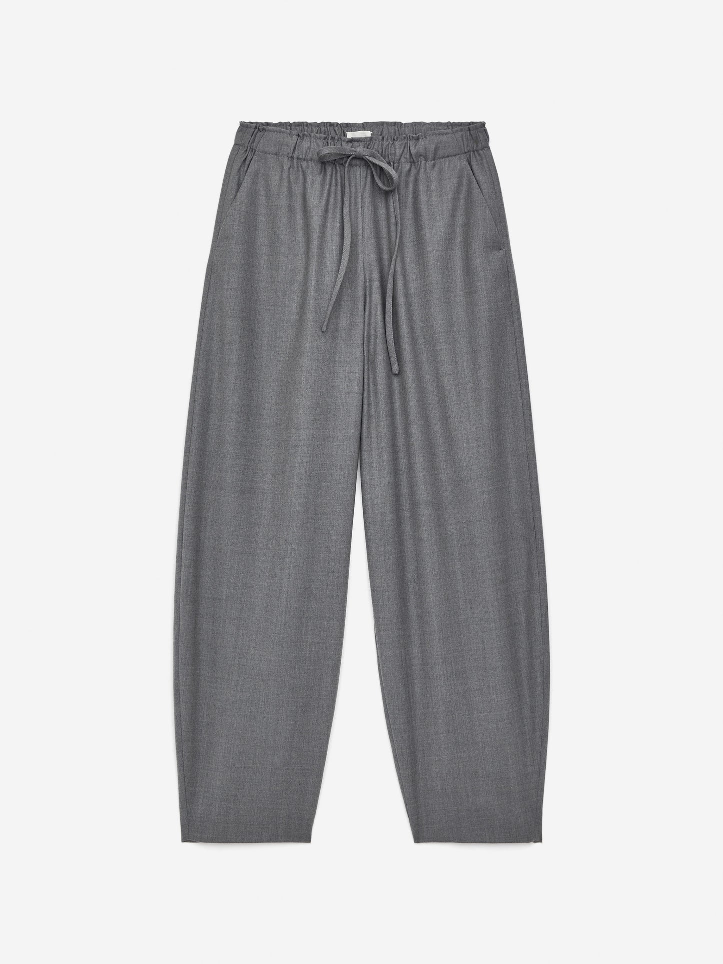 Drawstring Flannel Trousers