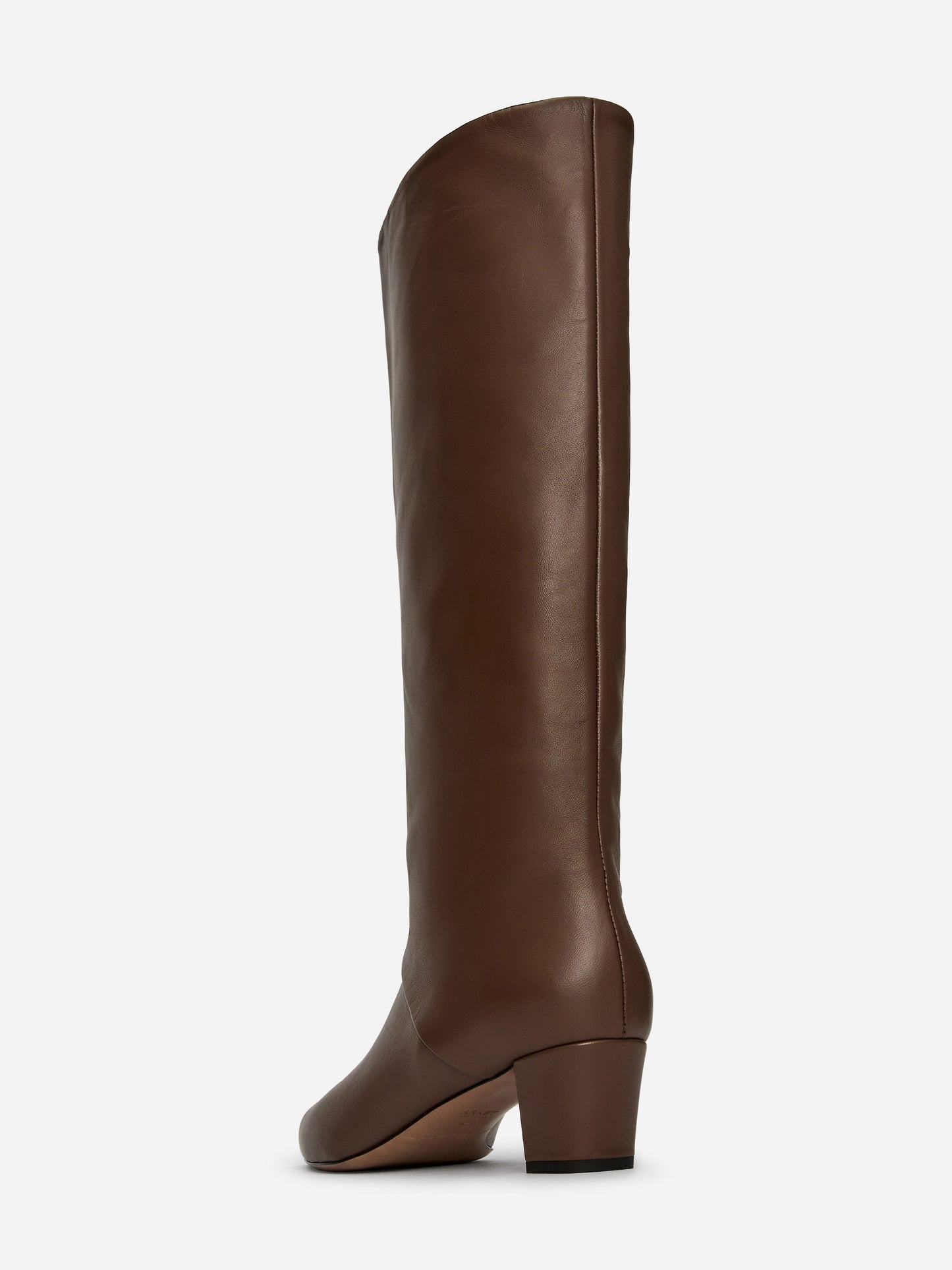 Mid-Calf Leather Boots