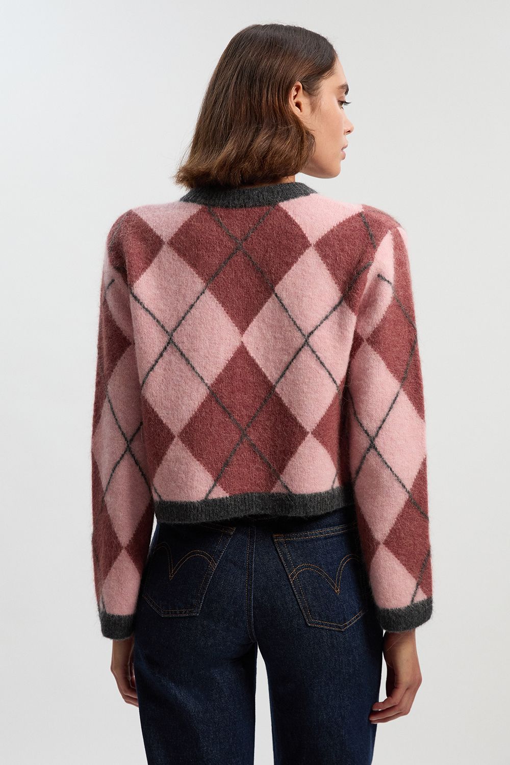 Premium Alpaca Wool Blend Fairisle Knitted Cardigan