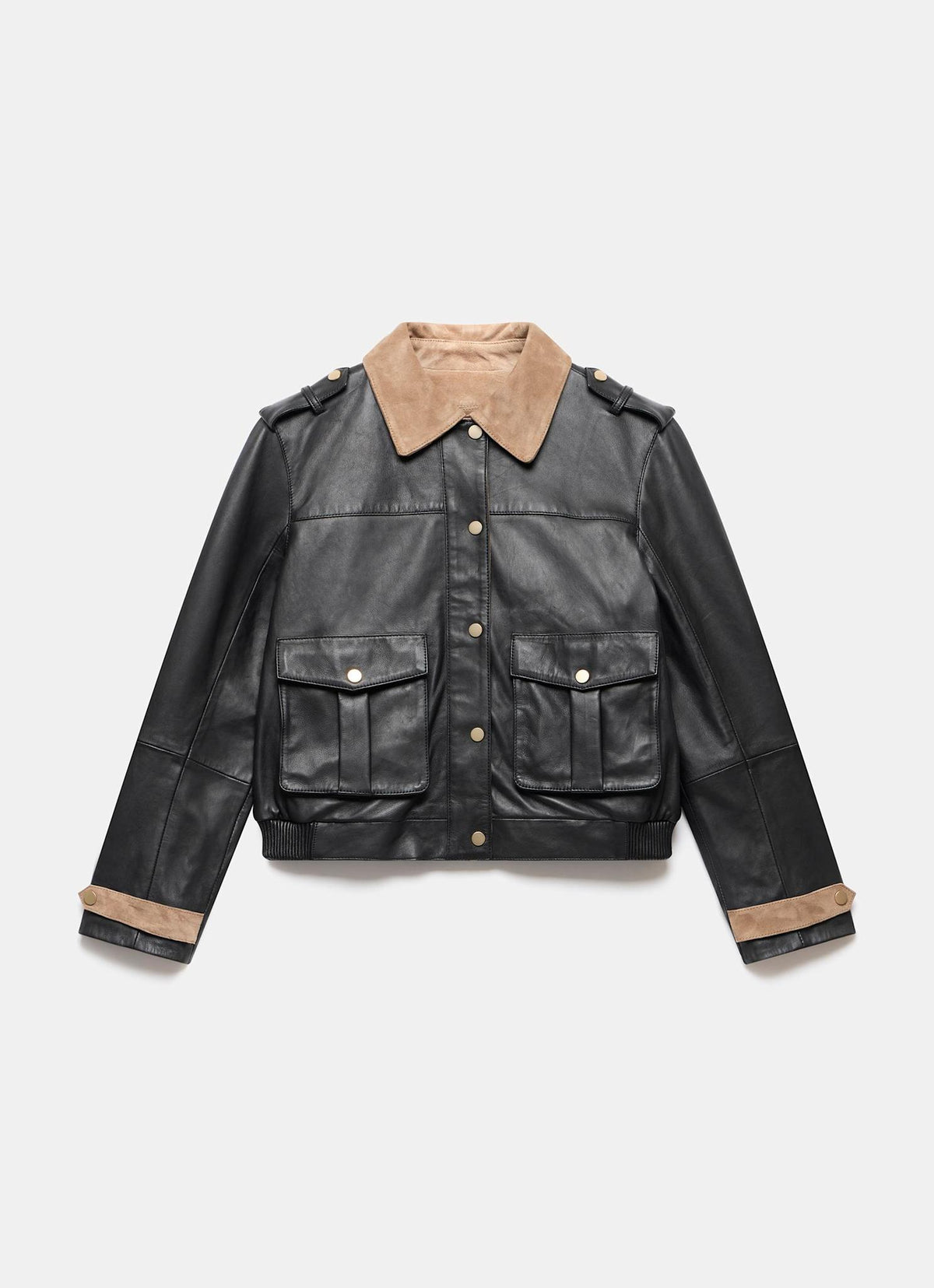 Black Leather Barn Jacket
