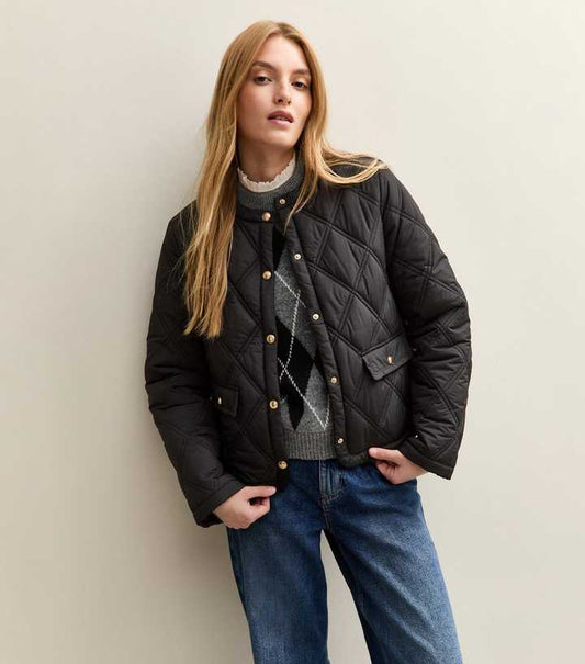 Black Quilted Jacket