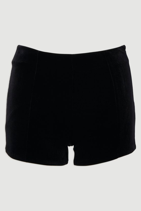 Stretch Velvet Mini Short
