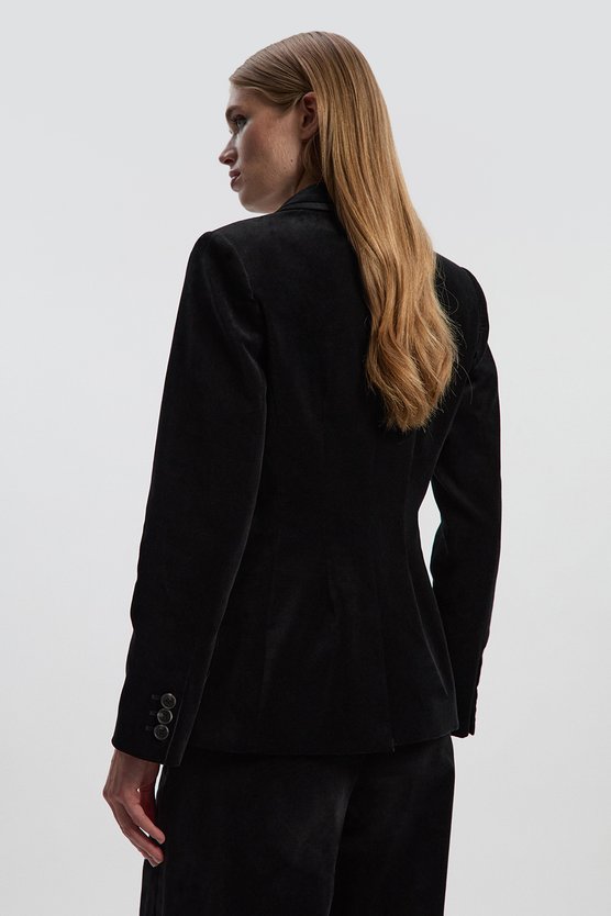 Velvet Groisgrain Tailored Blazer
