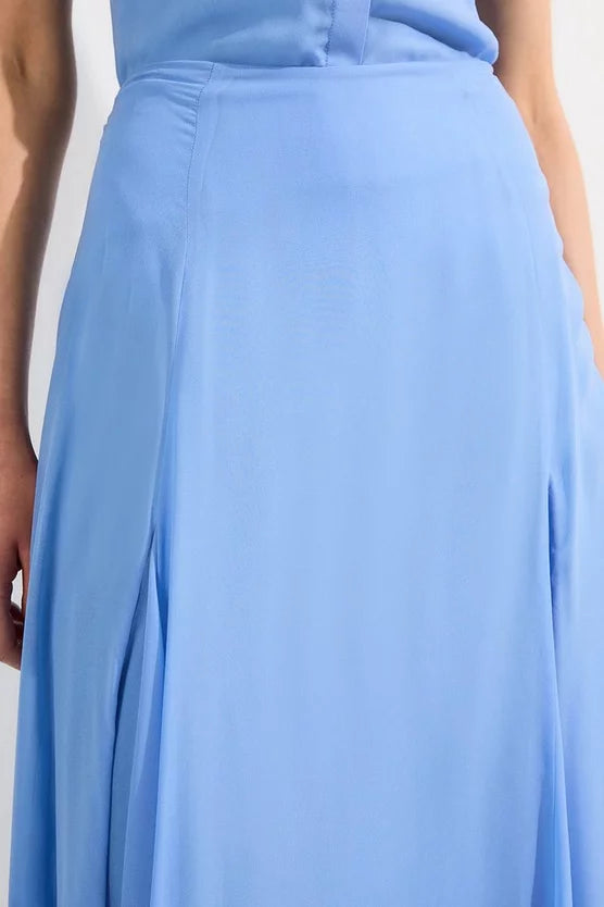 Sheer Viscose Georgette Woven Maxi Skirt