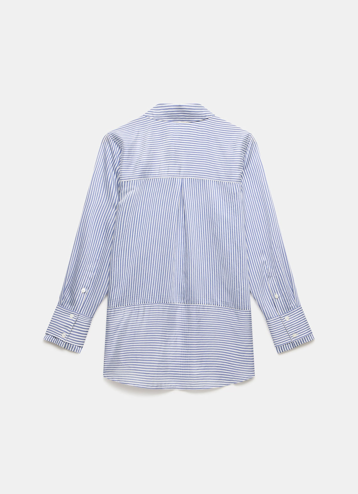 Blue Striped Longline Shirt