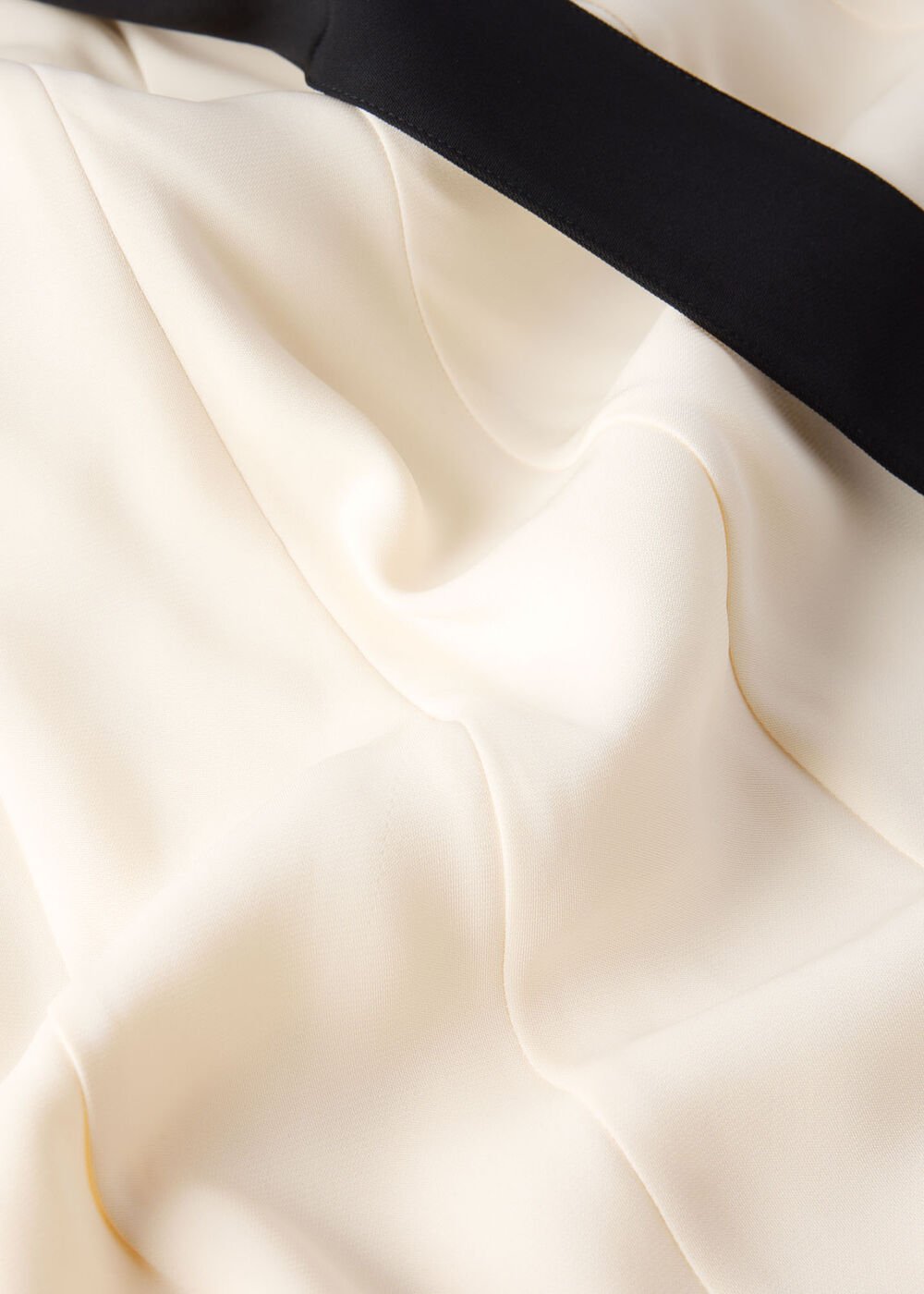 Ivory/Multi Buckle Detail Midi Dress