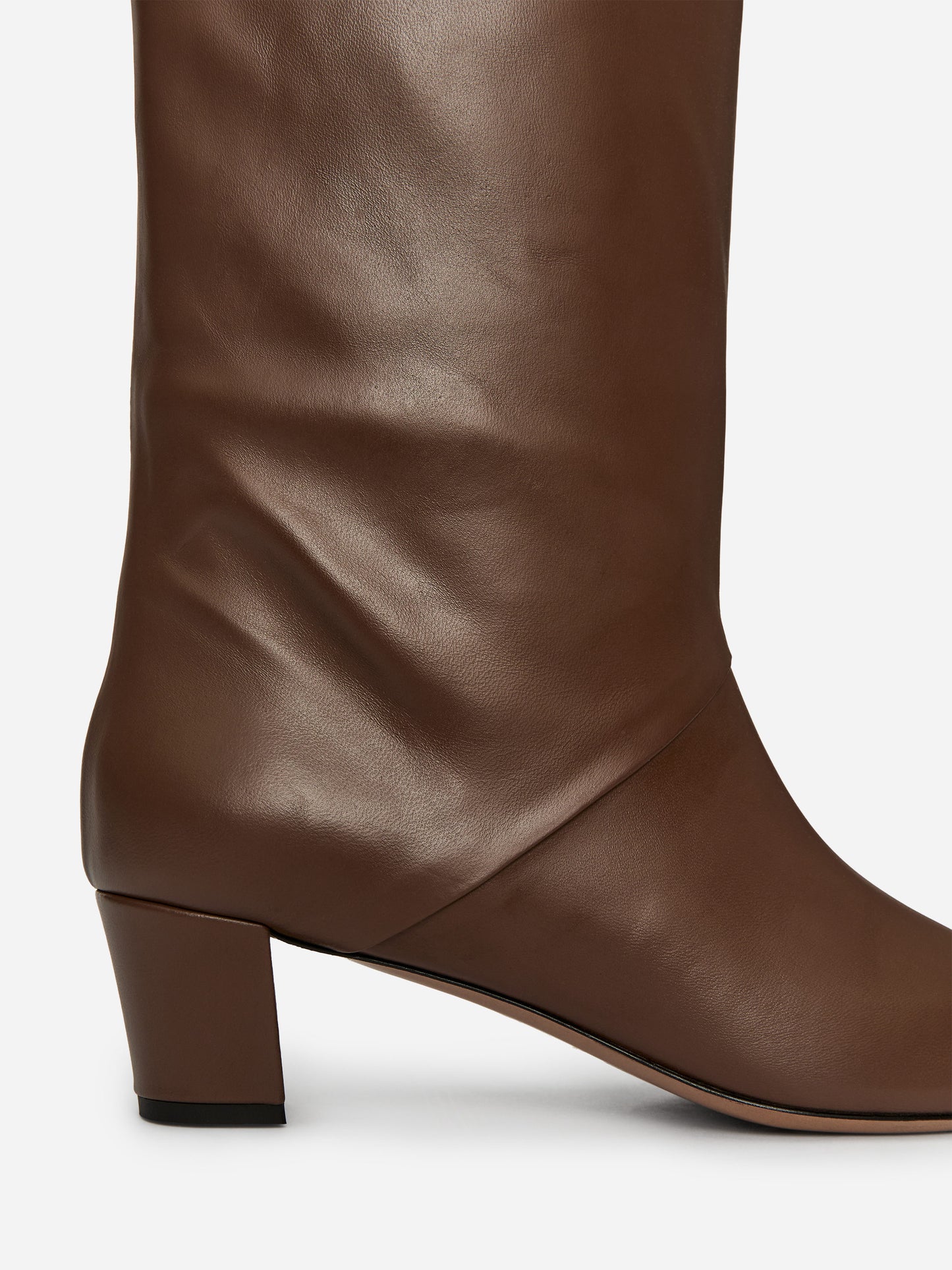 Mid-Calf Leather Boots