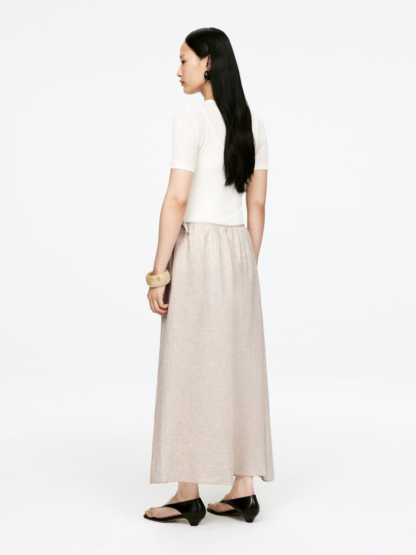 Linen Wrap Skirt