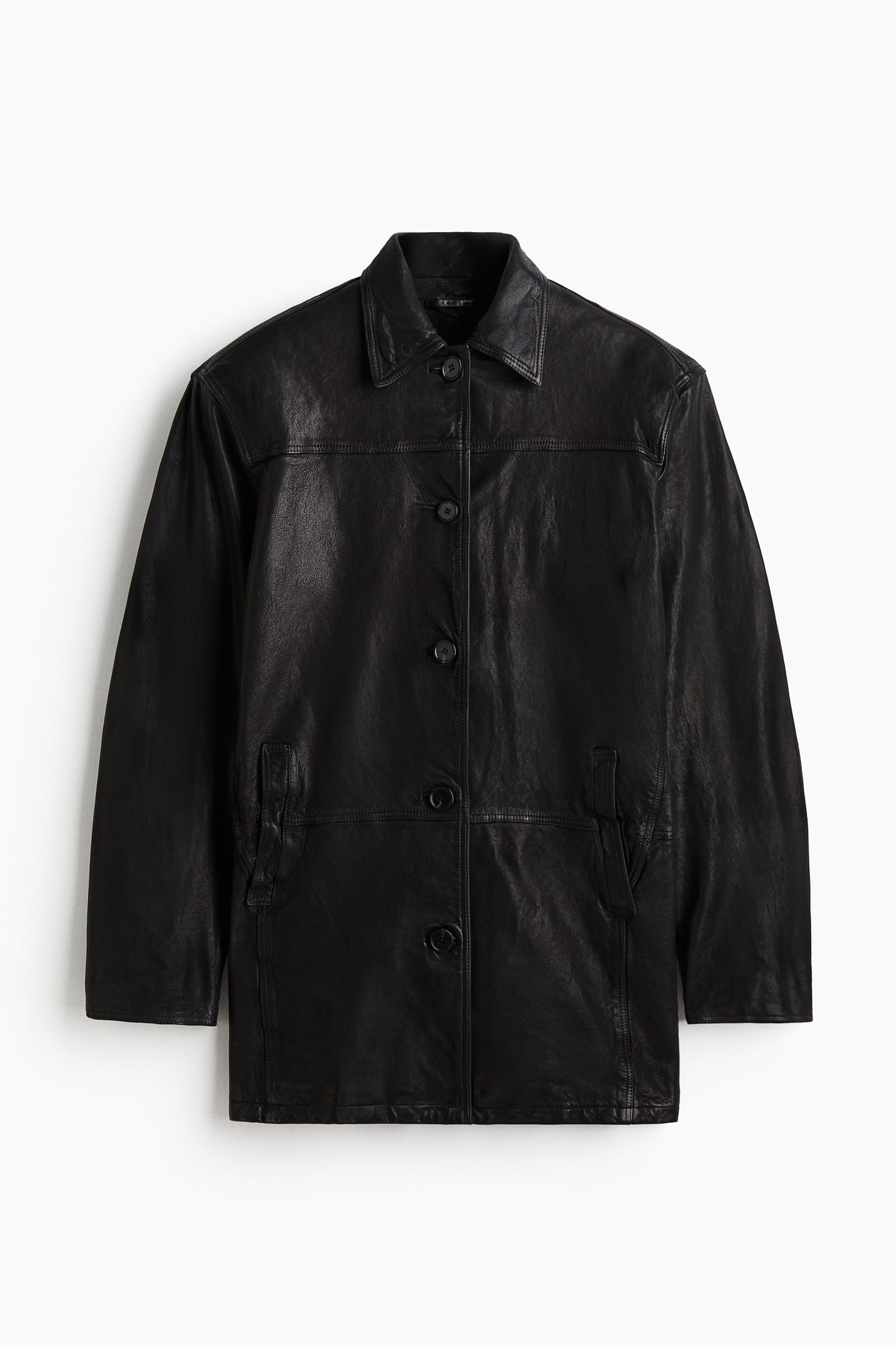 Leather coat