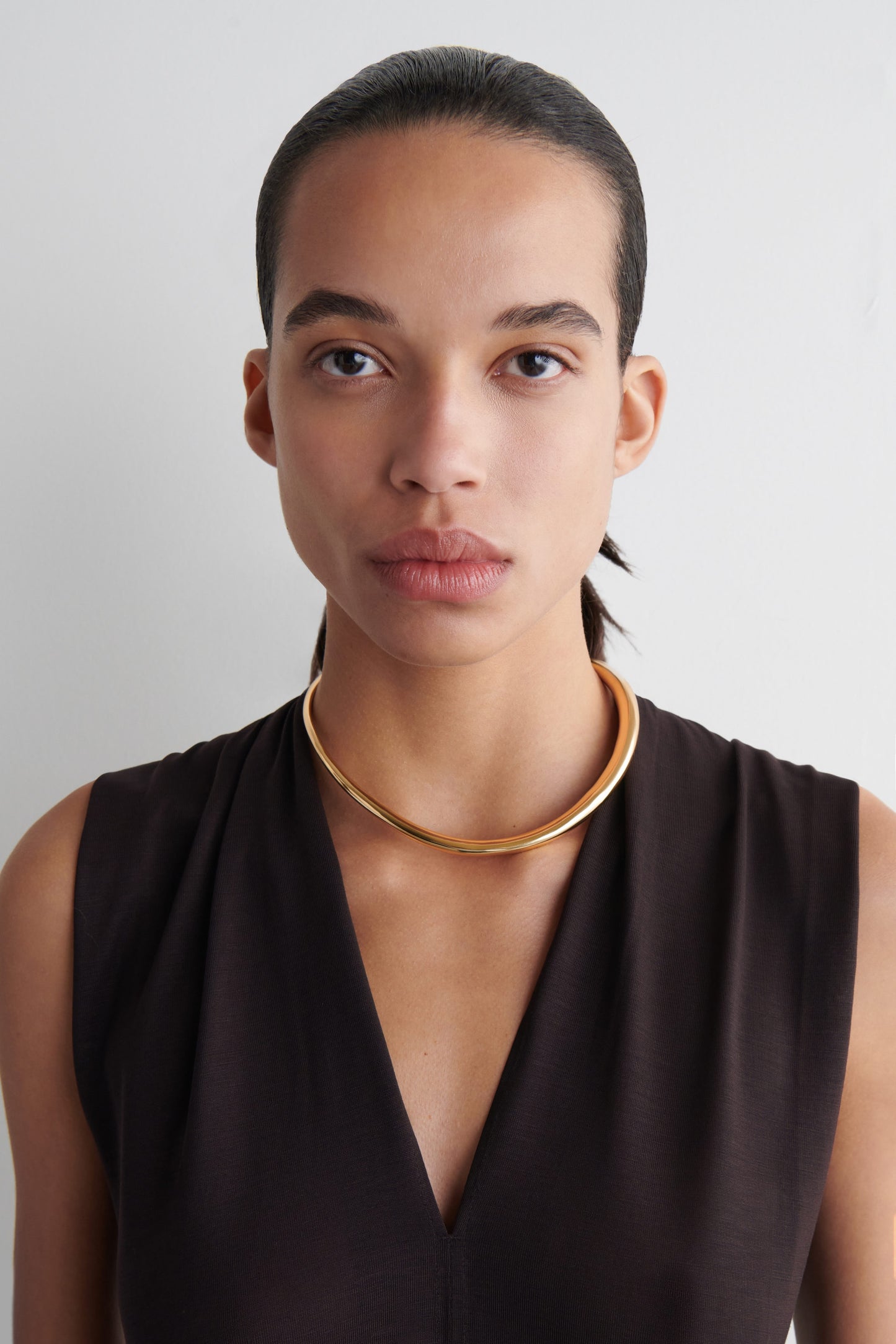 Curved Cuff Necklace