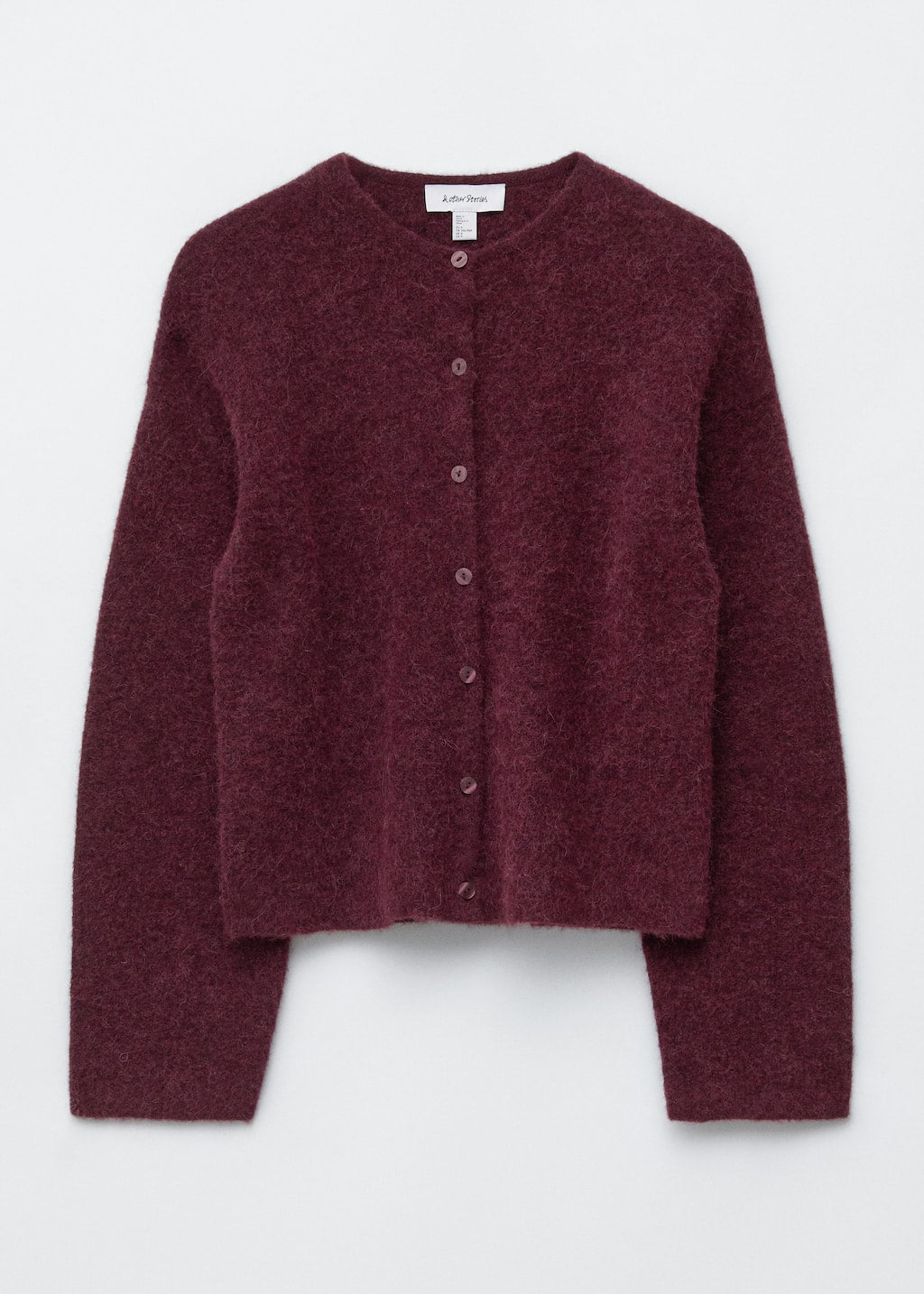 Alpaca-Blend Knitted Cardigan