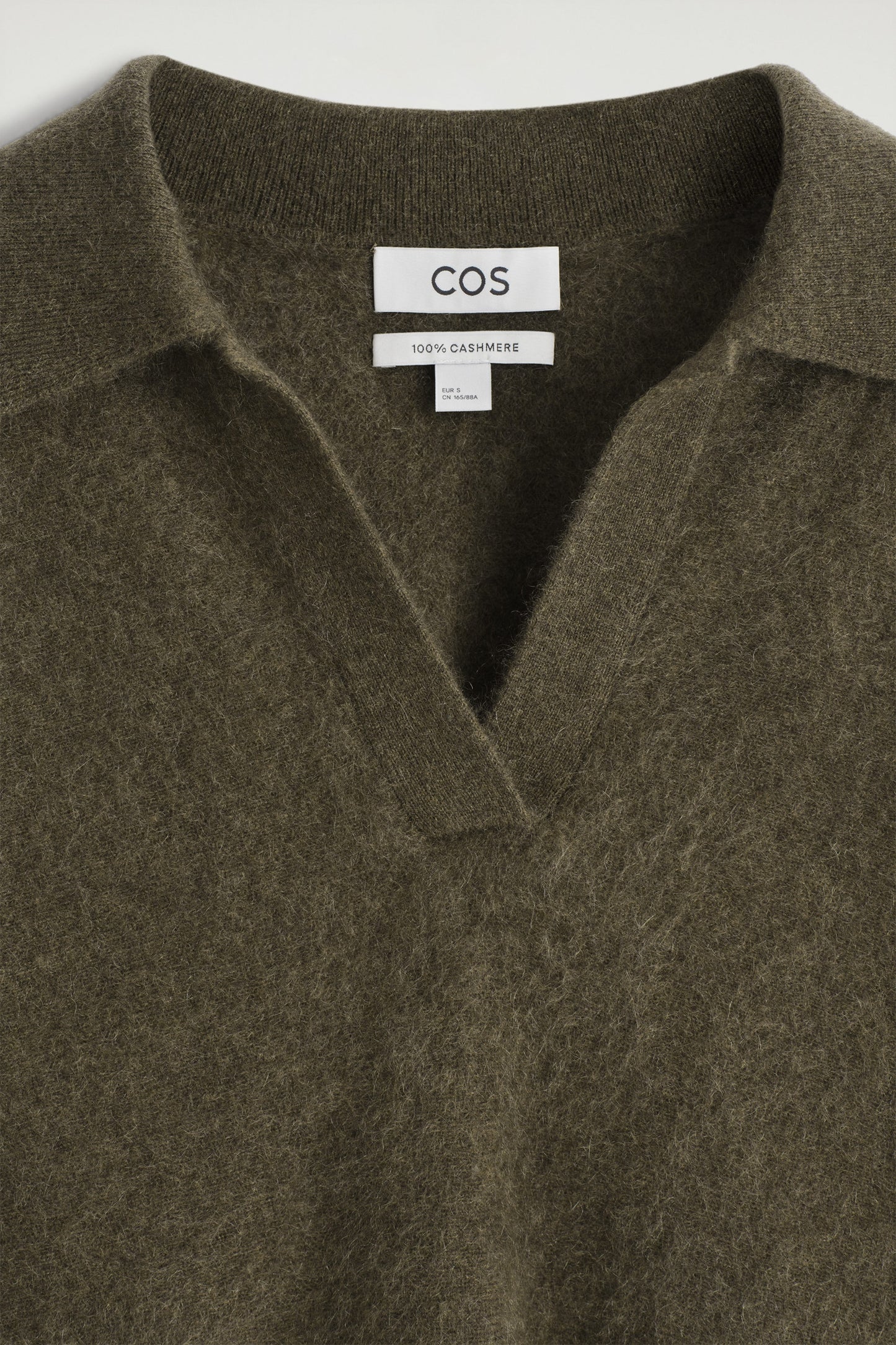 Brushed-Cashmere Polo Jumper
