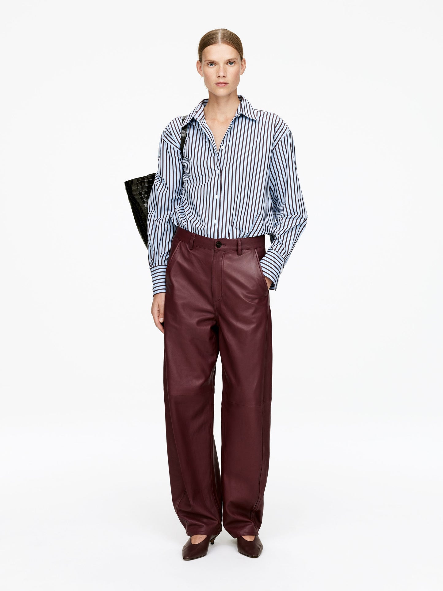 Barrel Leather Trousers