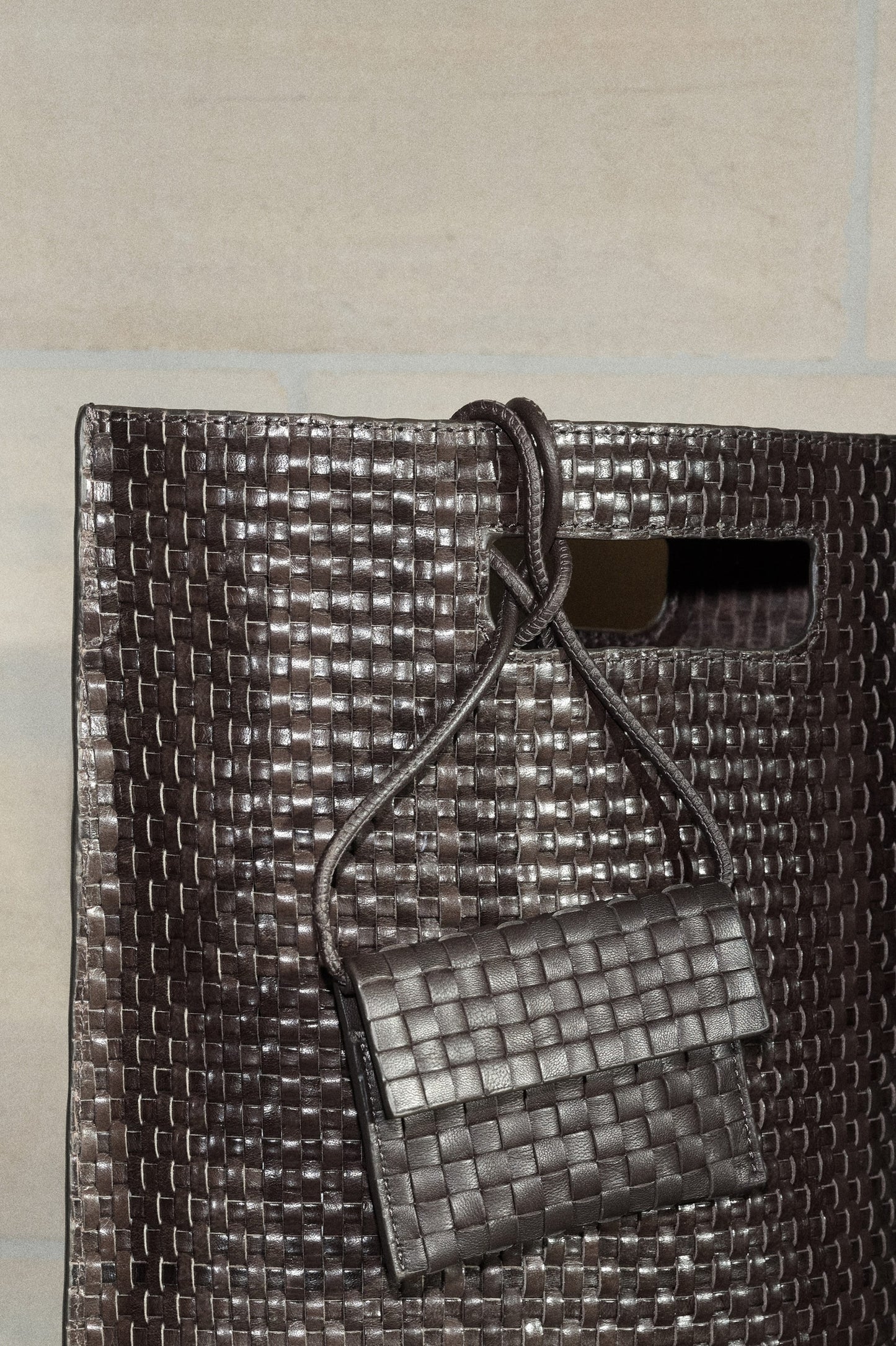 Braided Leather Cardholder