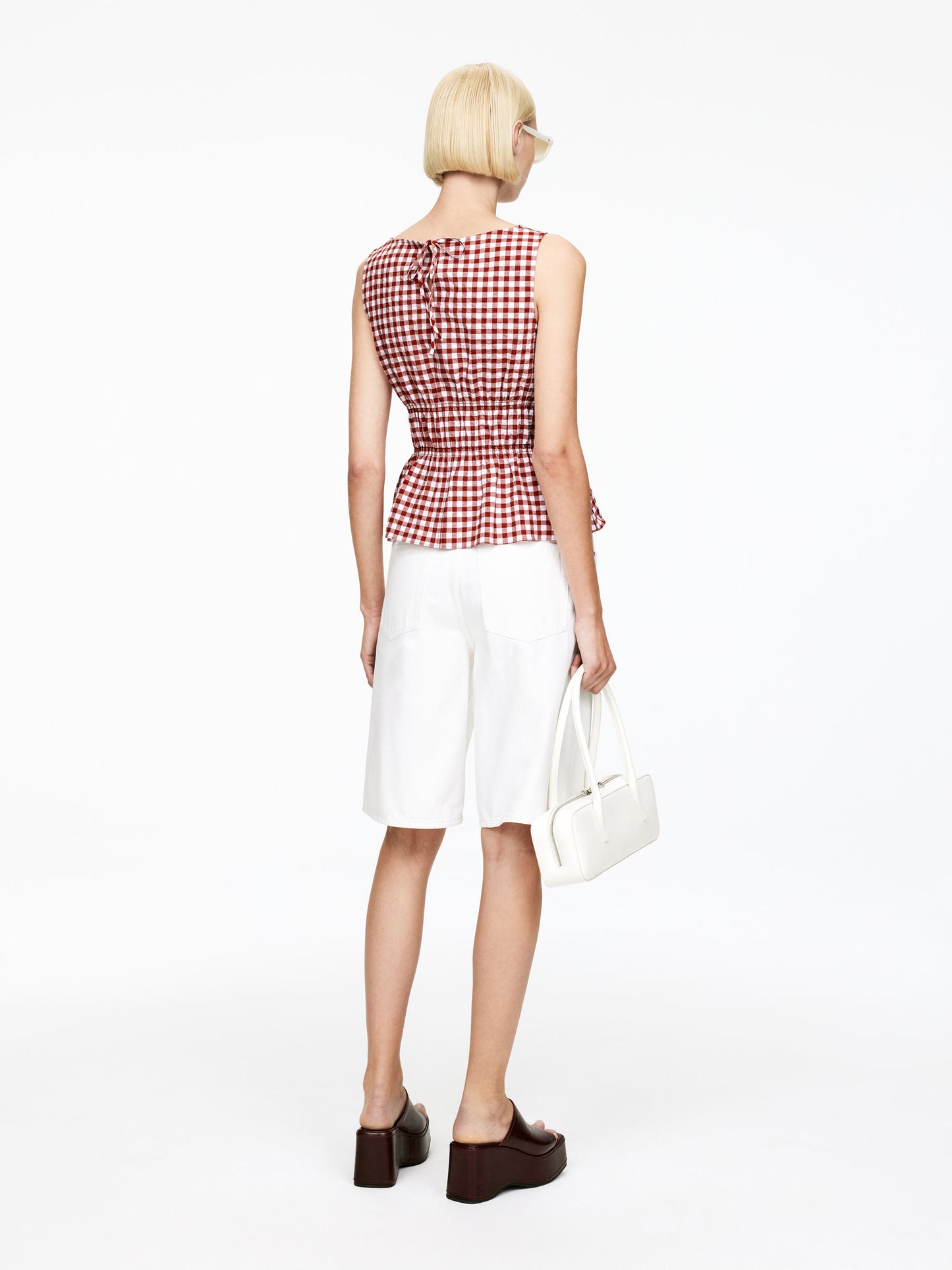 Seersucker Smock Top