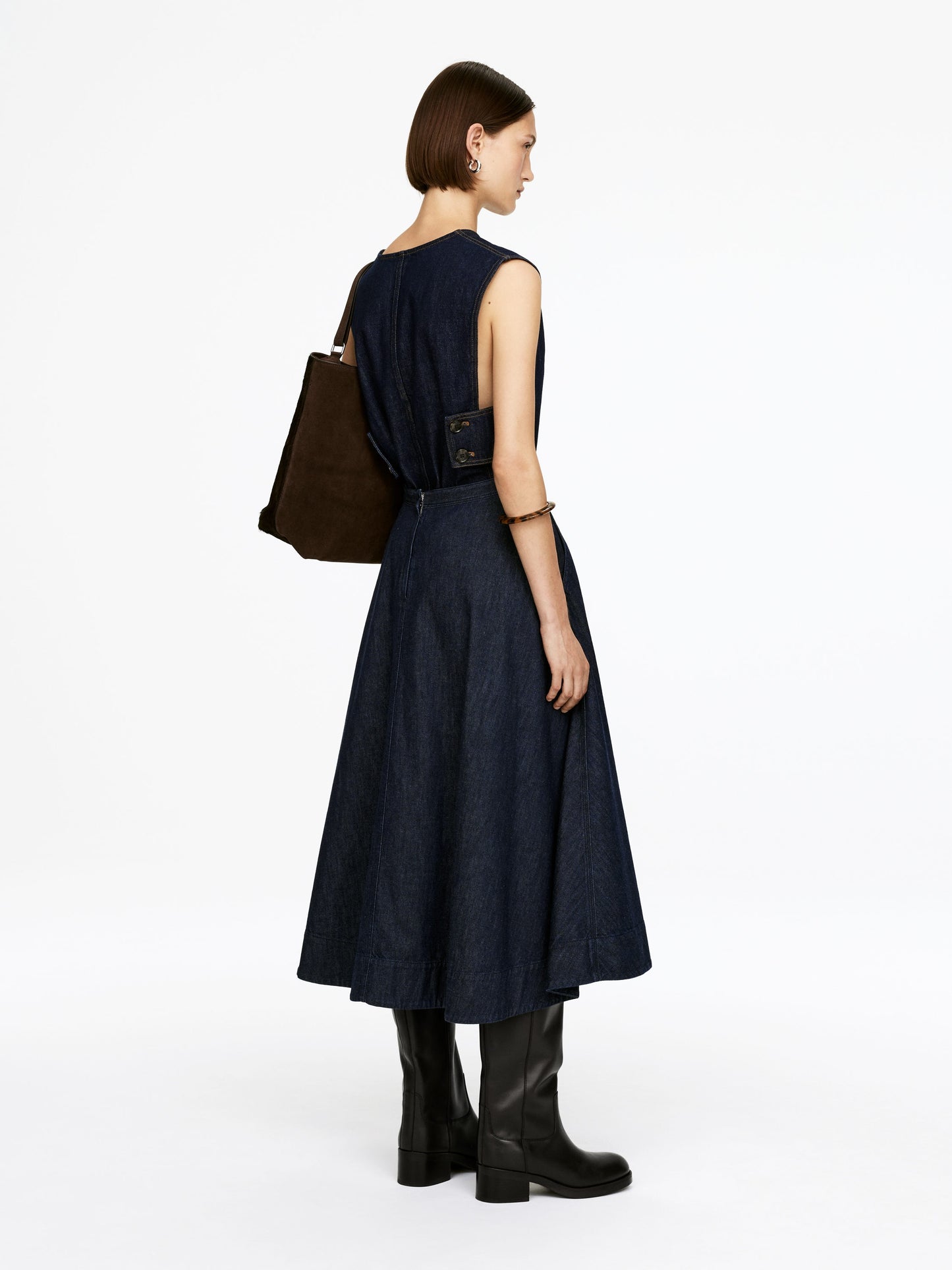 Cotton Midi Skirt