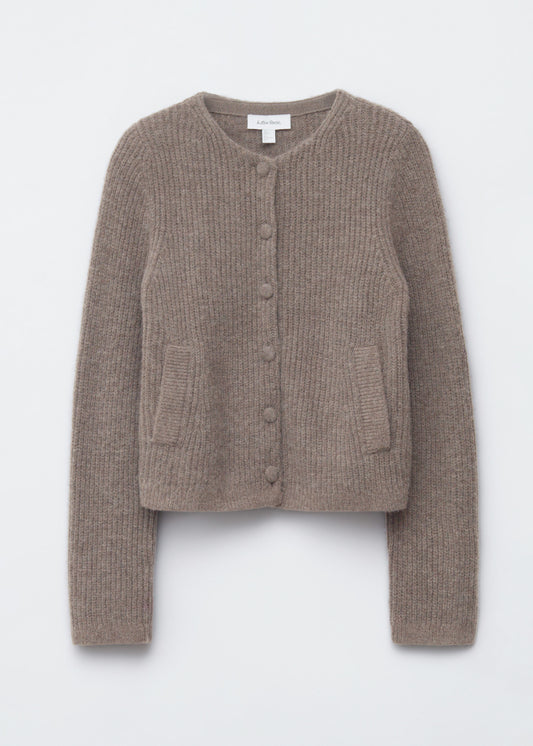 Rib-Knit Cardigan