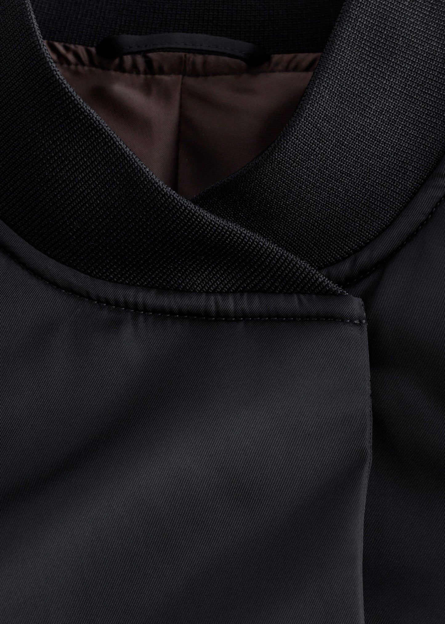 Voluminous-Sleeve Bomber Jacket