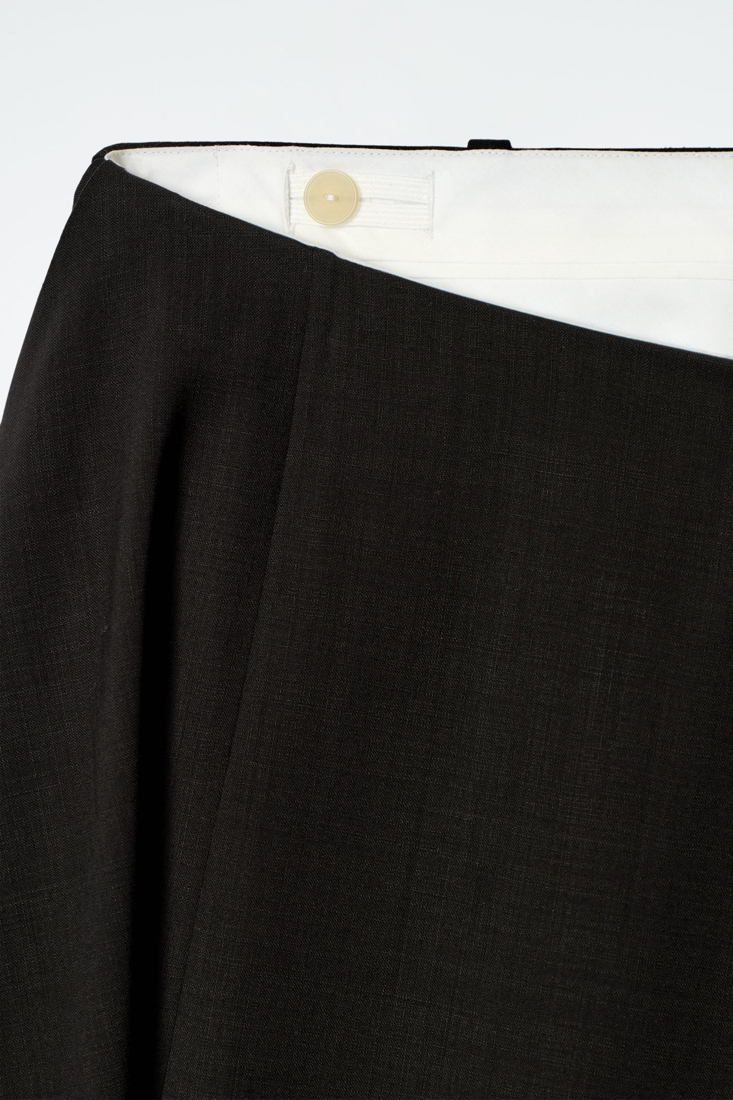 Deconstructed sheer wool skirt