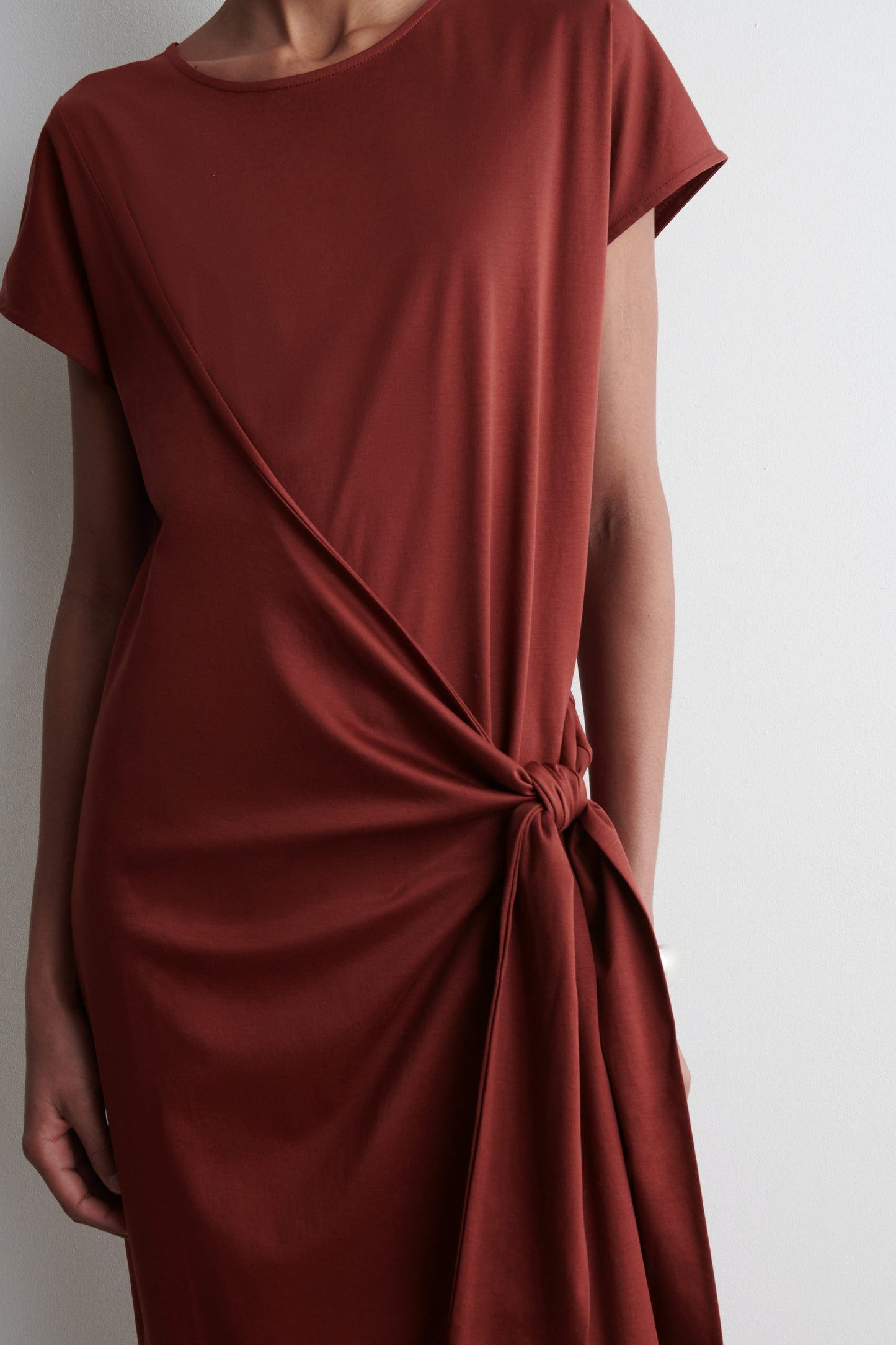 Wrap-Front T-Shirt Dress