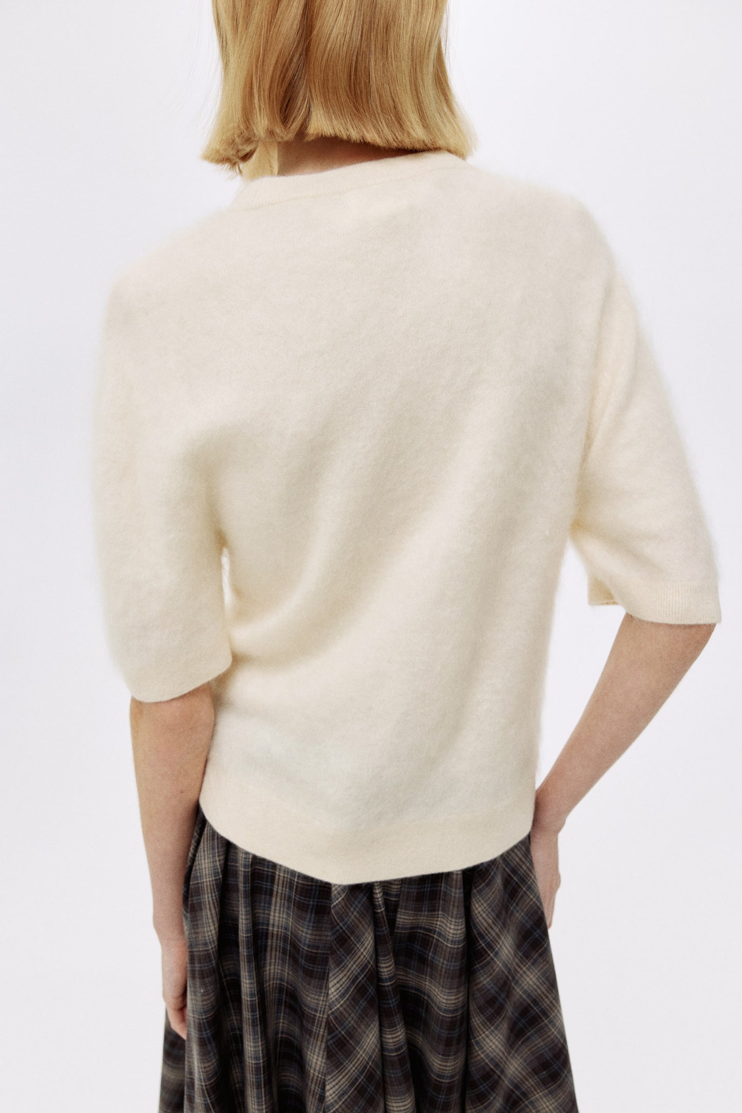 Brushed cashmere top