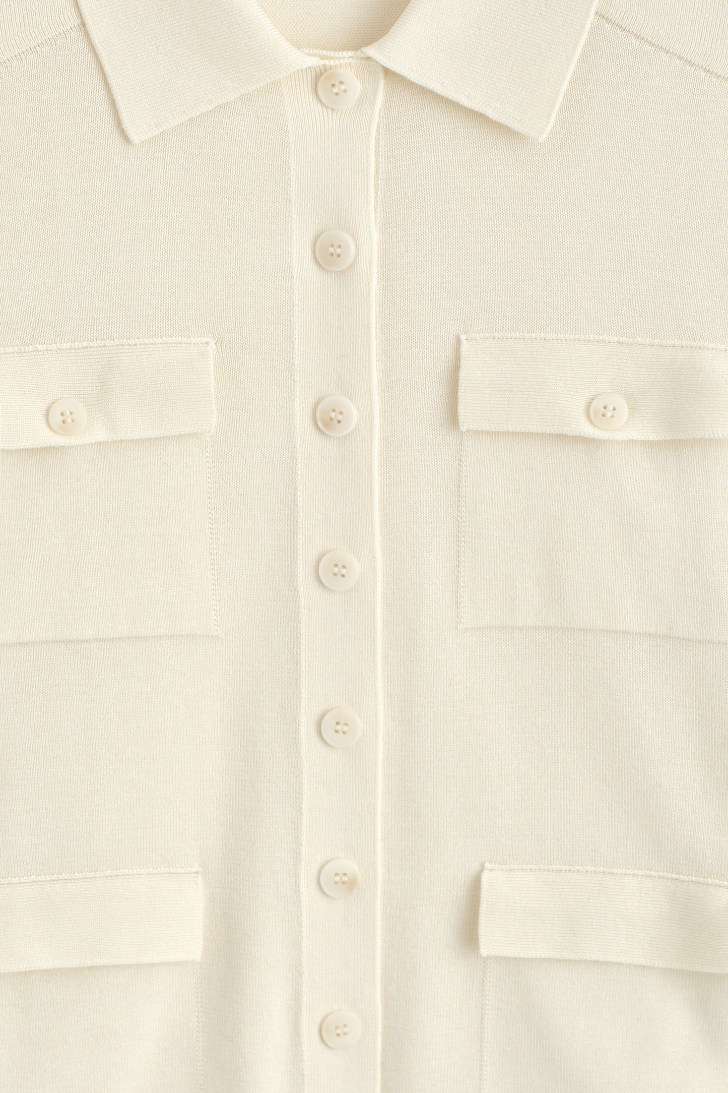 Pocket-Detail Knitted Cotton Cardigan