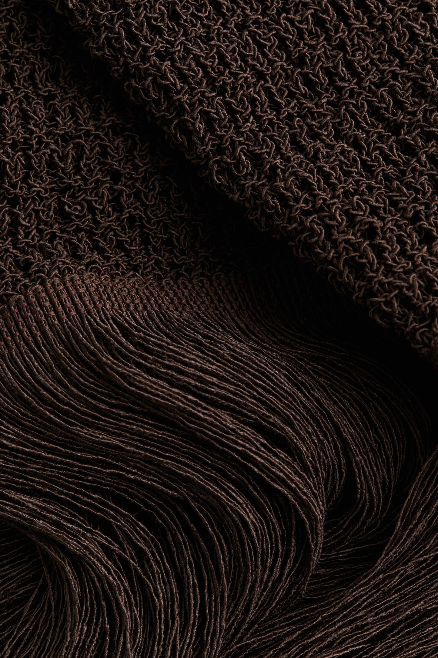 Fringed knitted dress