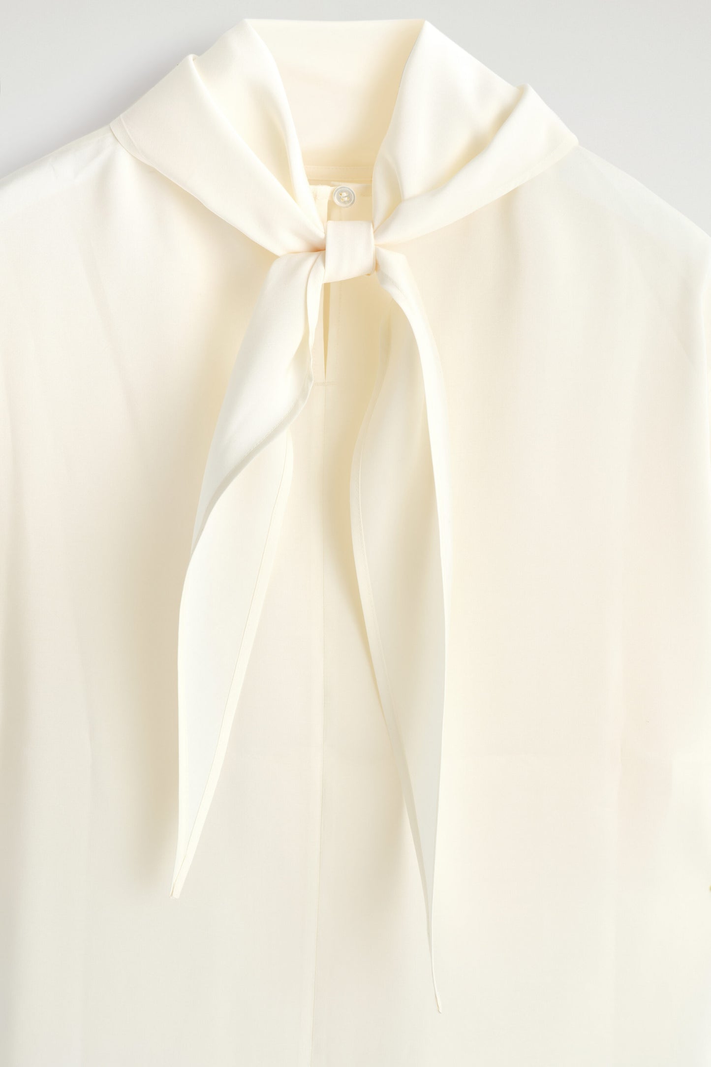 Draped Scarf-Detail Top