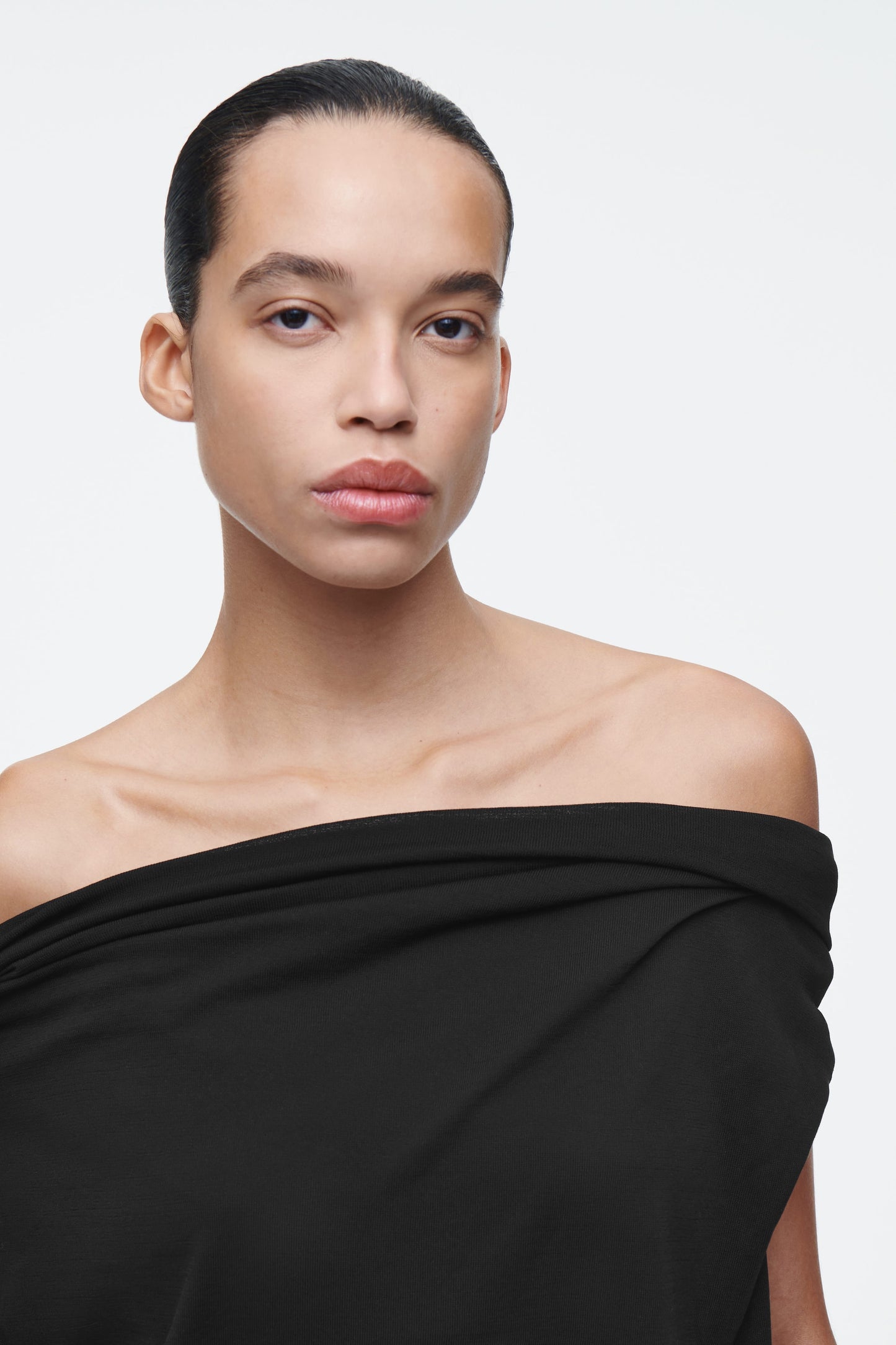 Draped knitted top