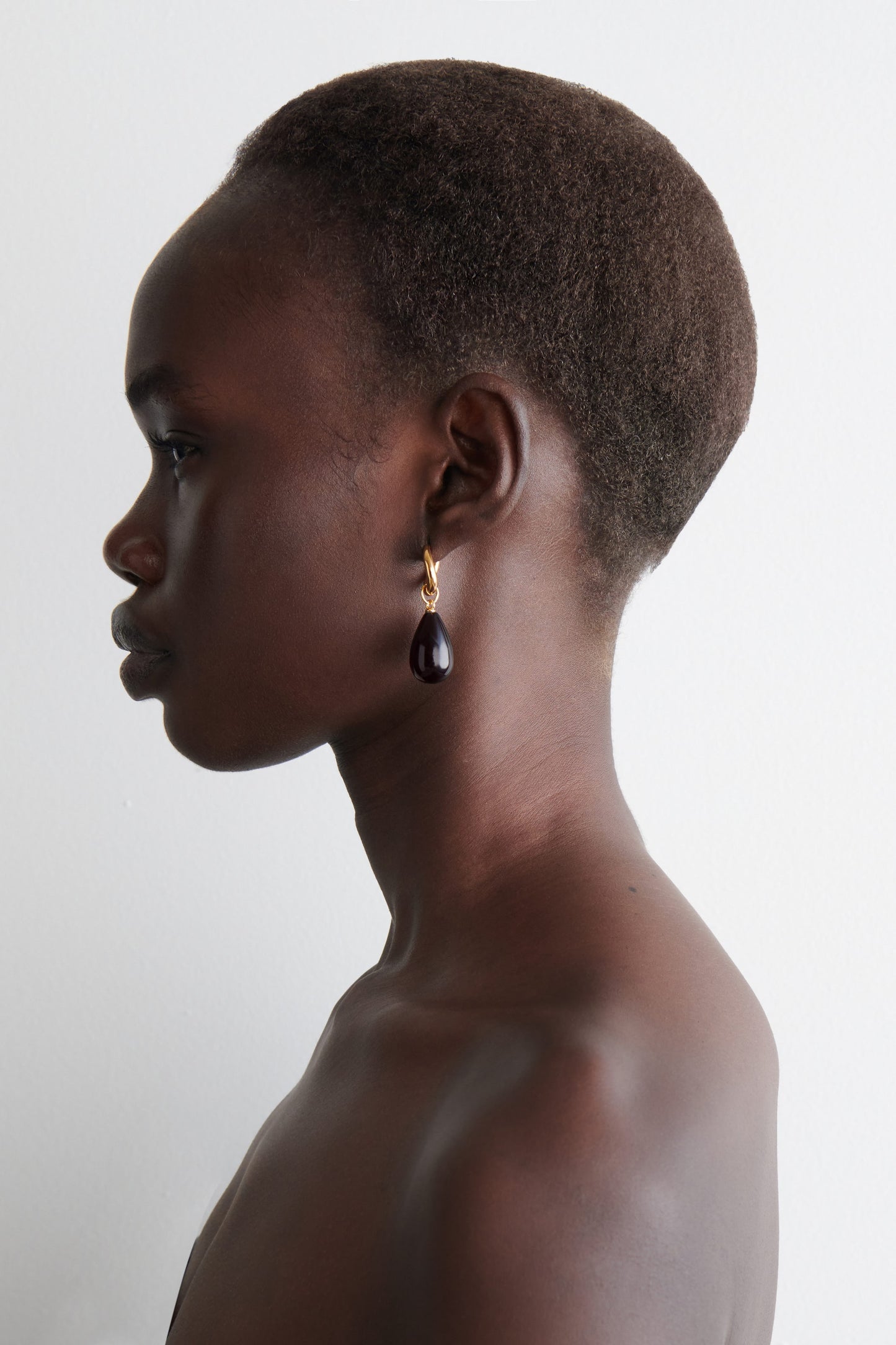 Twisted Hoop Charm Earrings