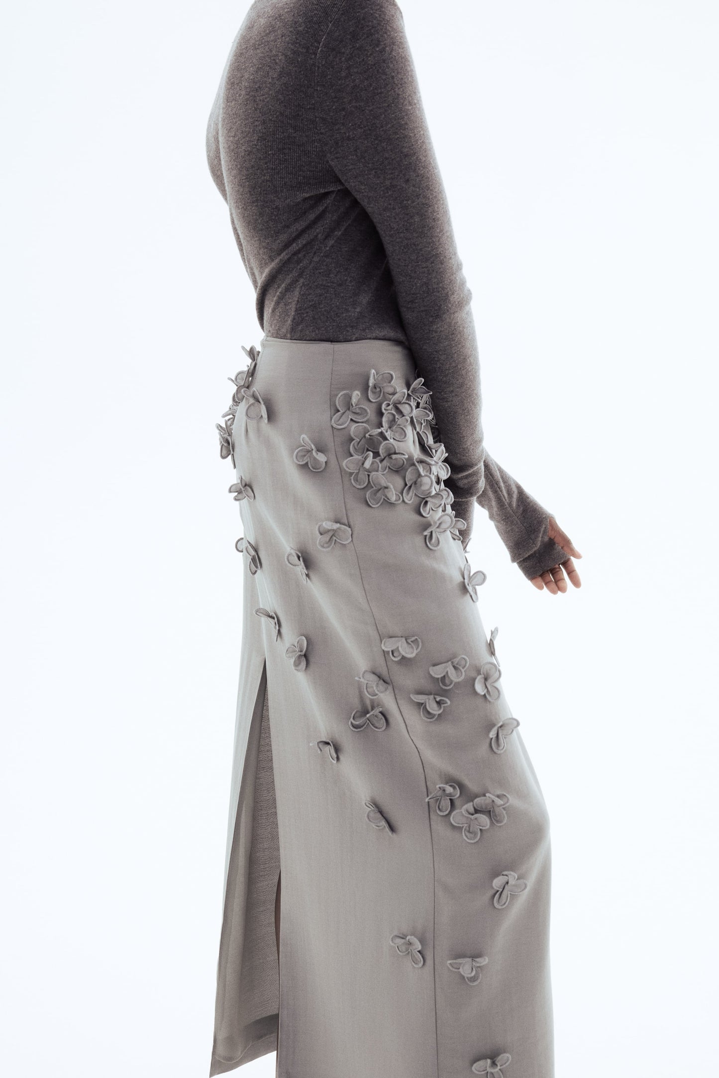 Appliquéd skirt