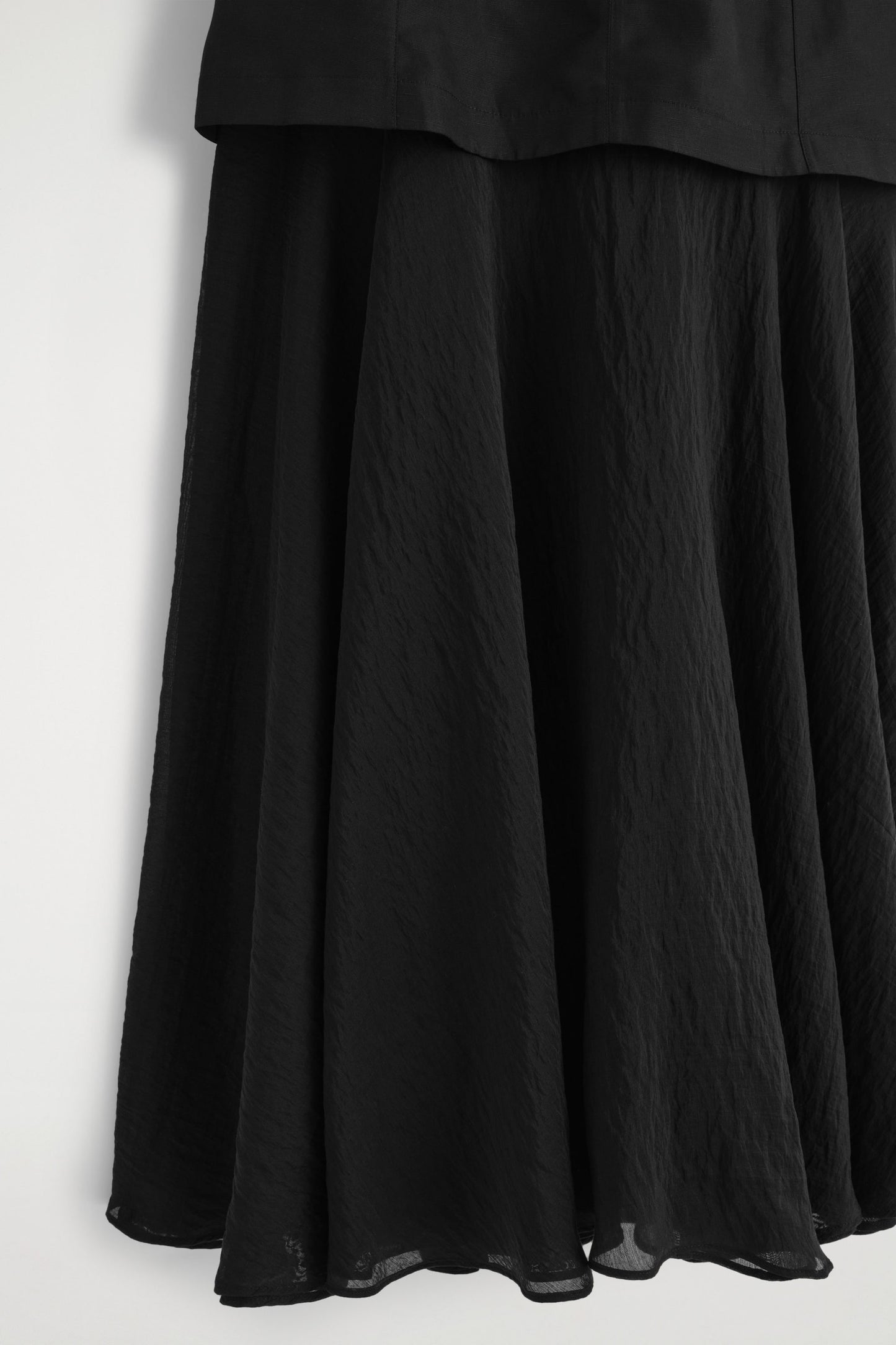 Layered Peplum Midi Dress