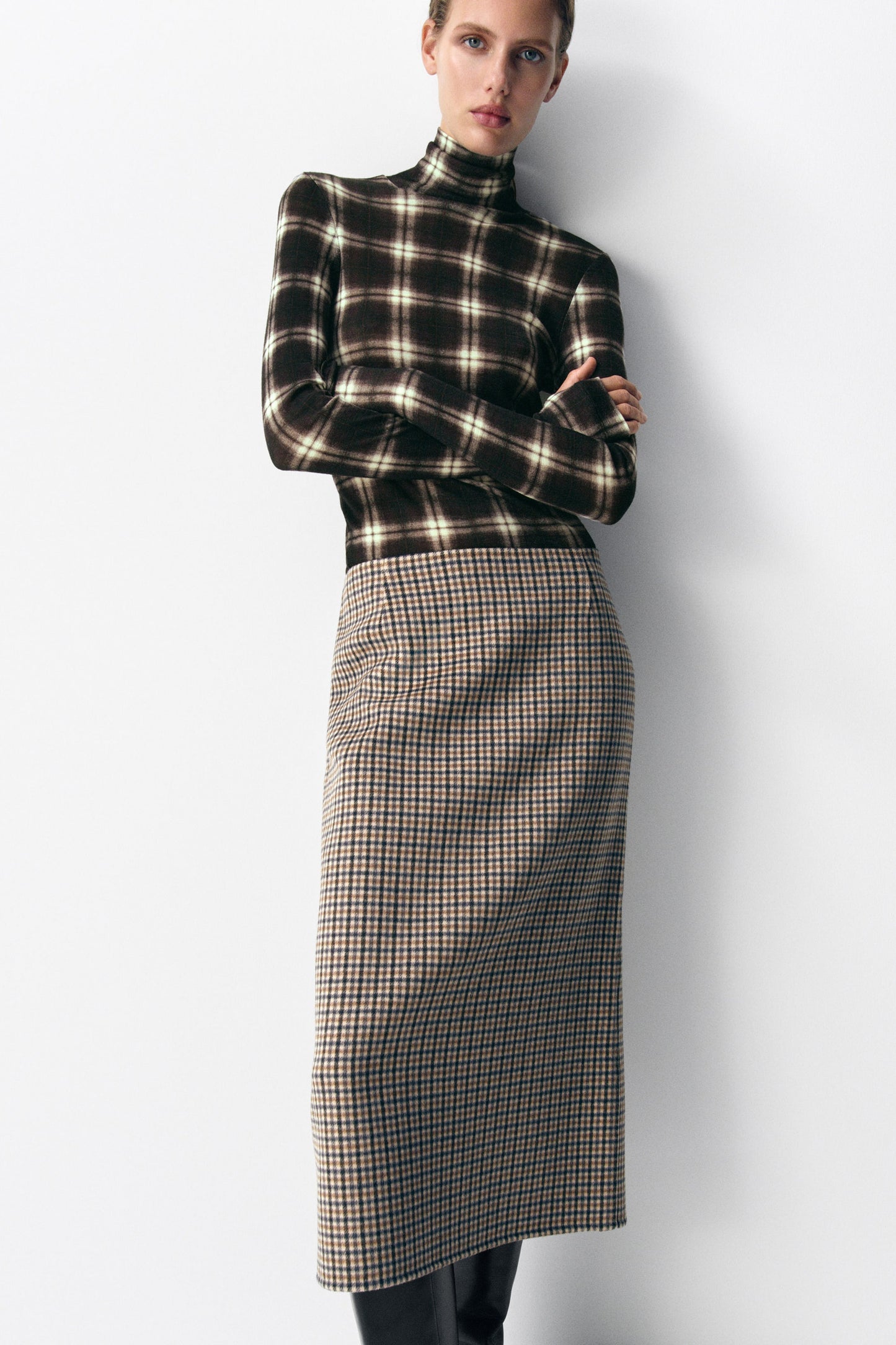 Merino Wool High-Neck Top