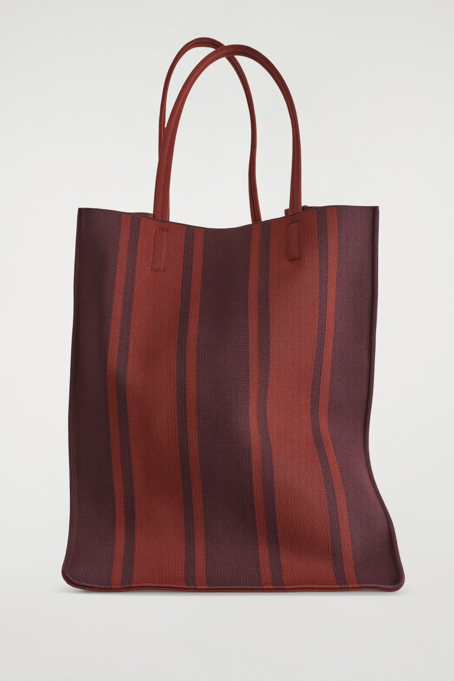 Striped tote bag