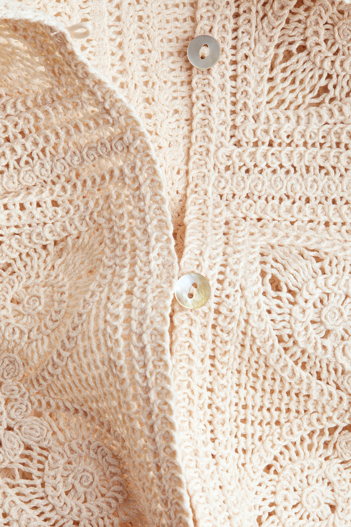 Crochet-look jacket