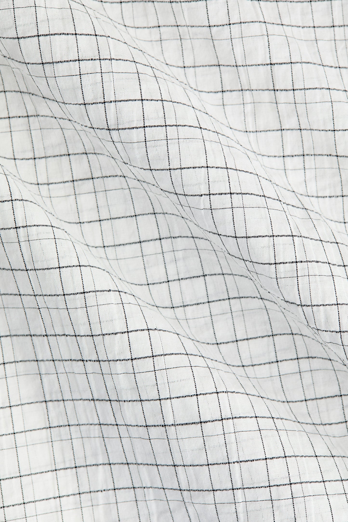Cape-detail seersucker blouse