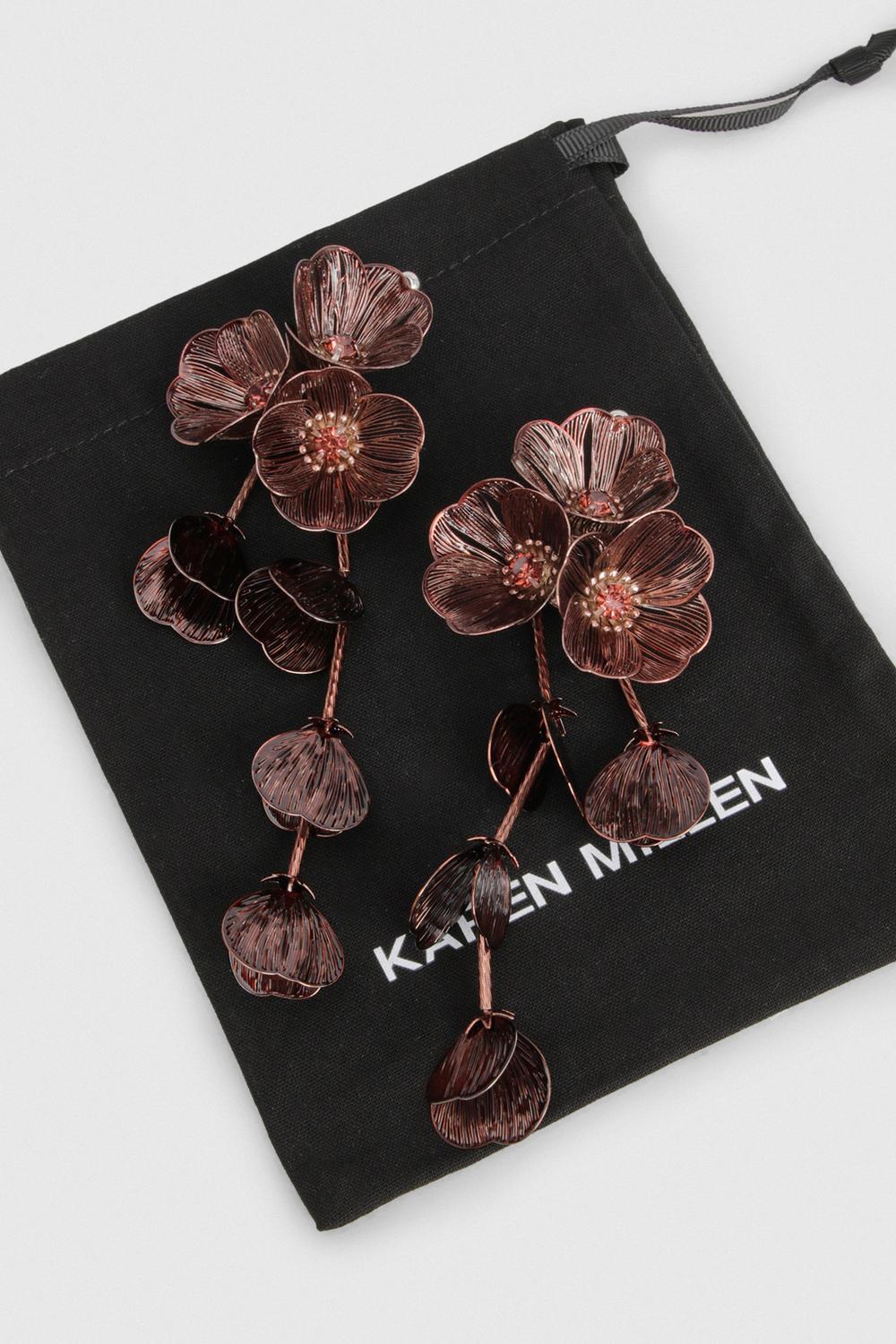 Cluster Flower Drop Earrings