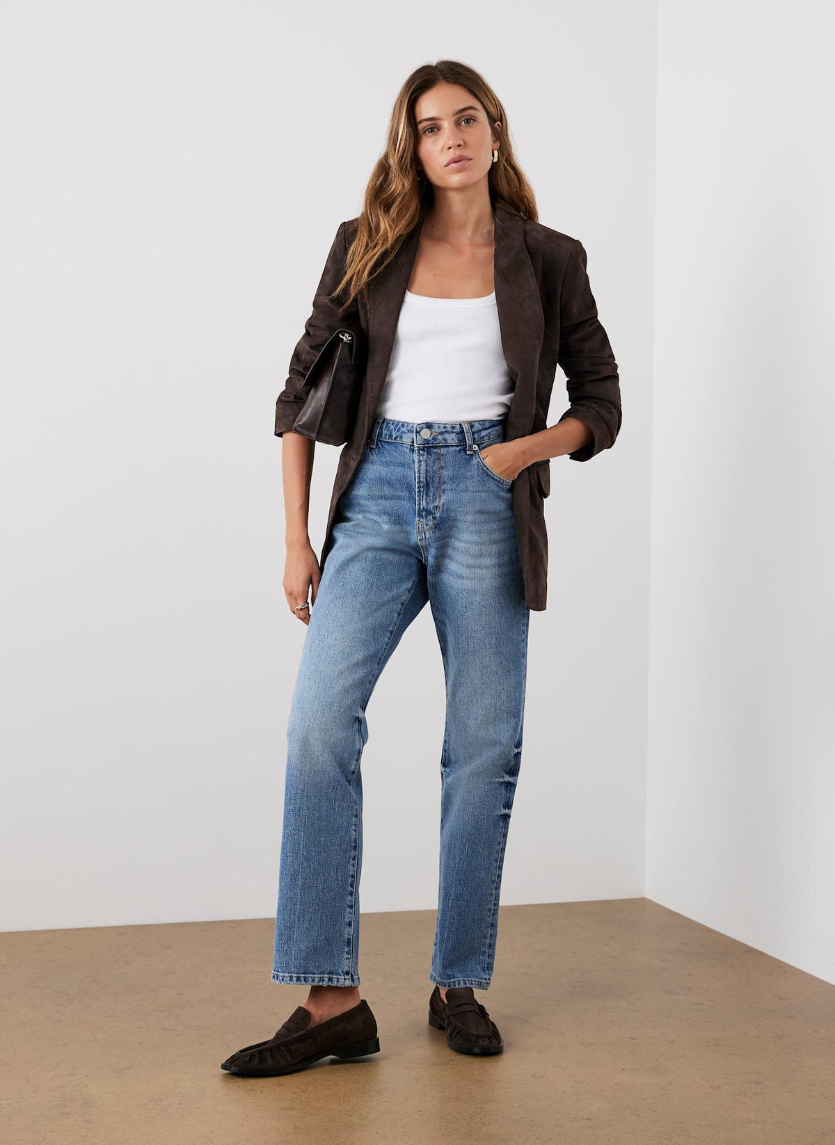Brown Suede Blazer