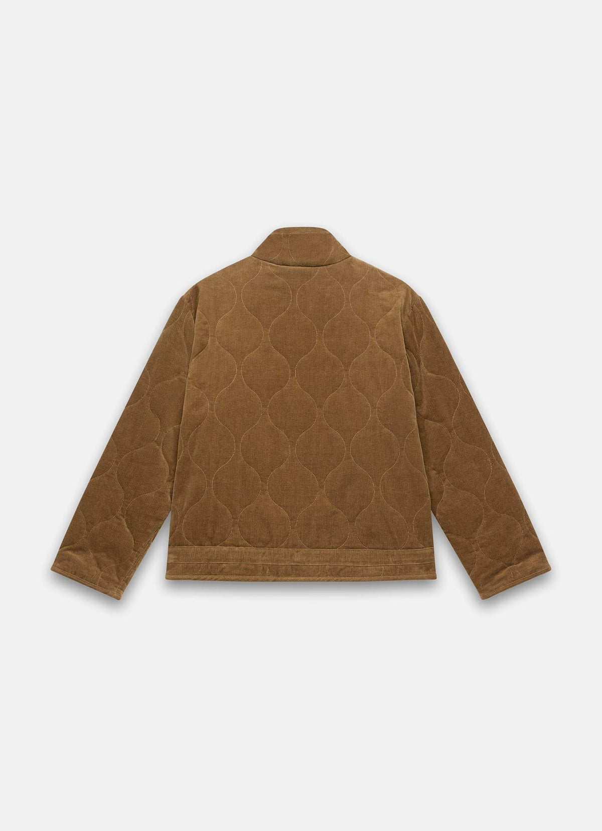 Brown Cord Quilted Jacket