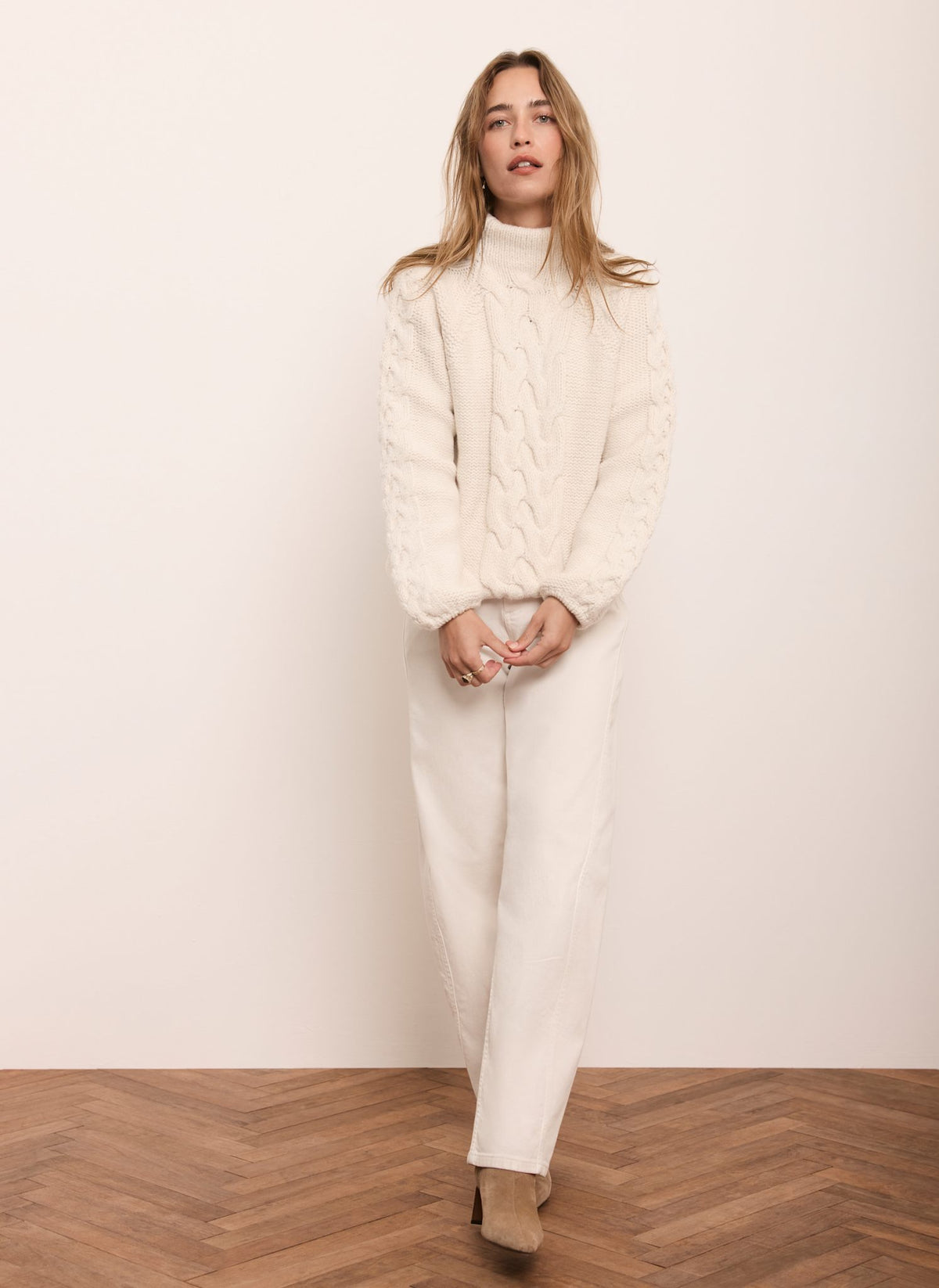 Cream Cable Knit Jumper