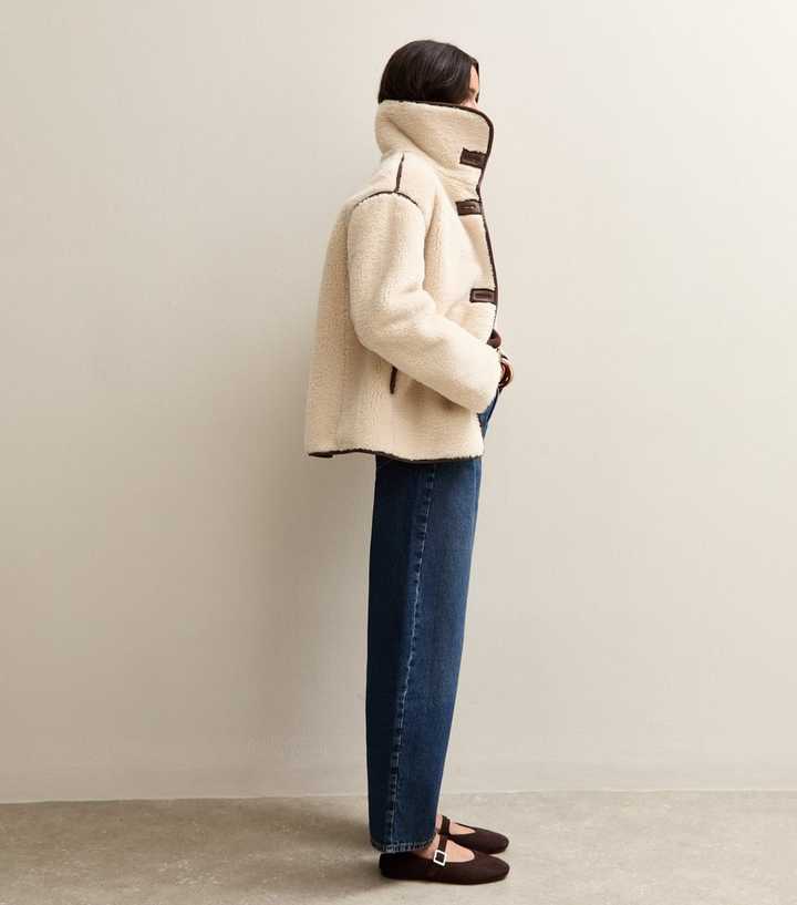 Cream Faux Fur Bonded Jacket