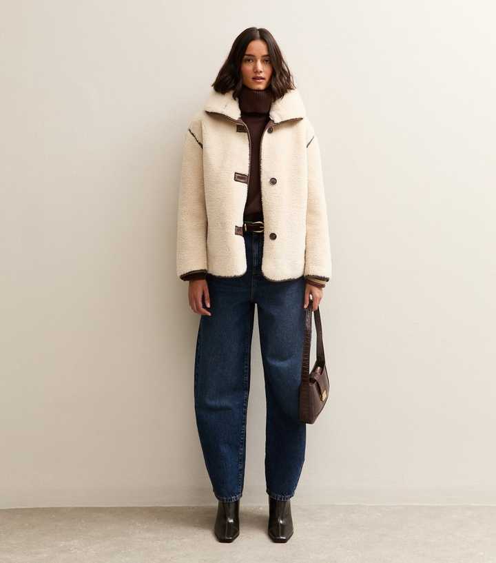 Cream Faux Fur Bonded Jacket