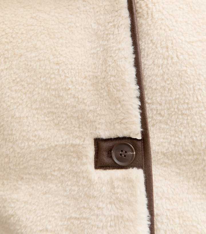 Cream Faux Fur Bonded Jacket