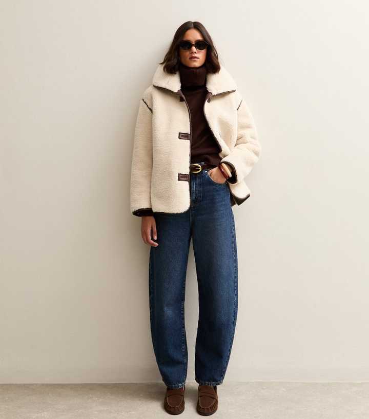 Cream Faux Fur Bonded Jacket