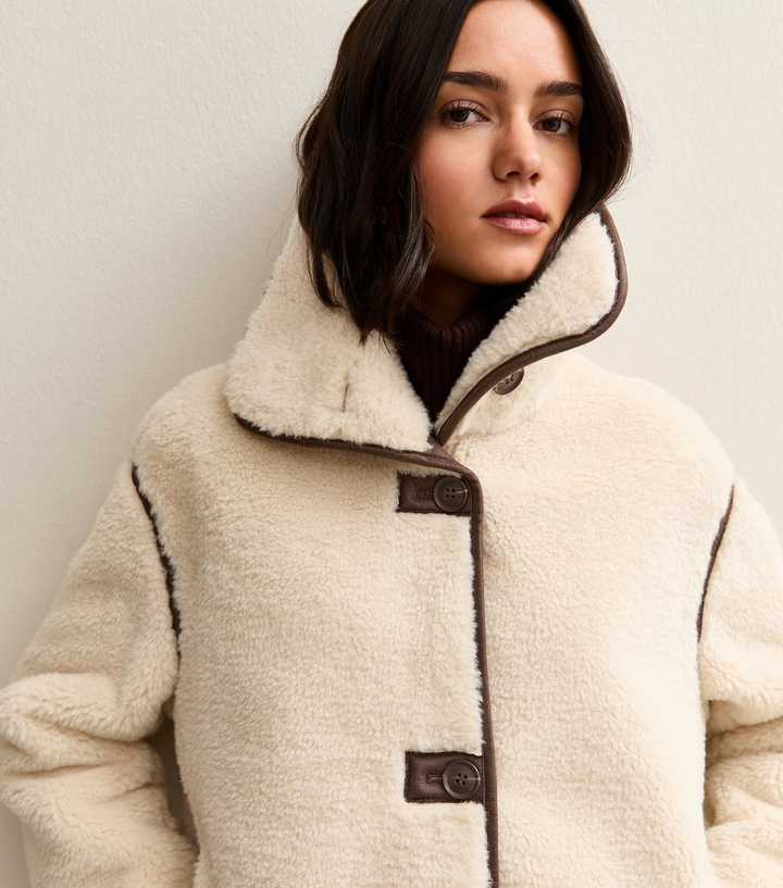 Cream Faux Fur Bonded Jacket