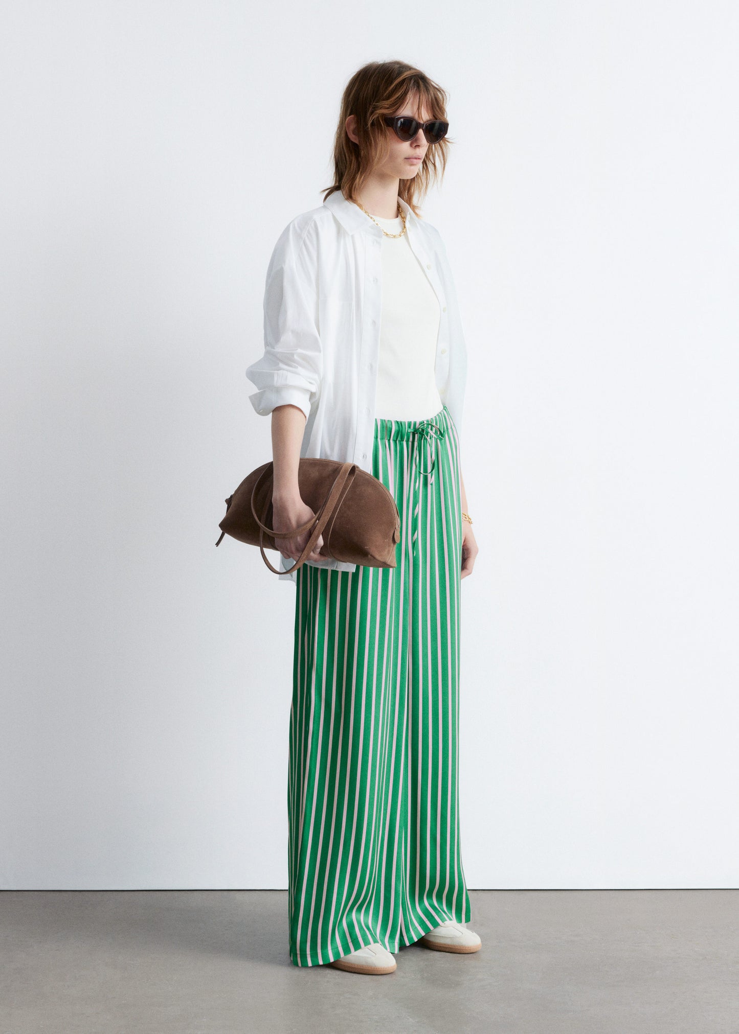 Drawstring Satin Trousers